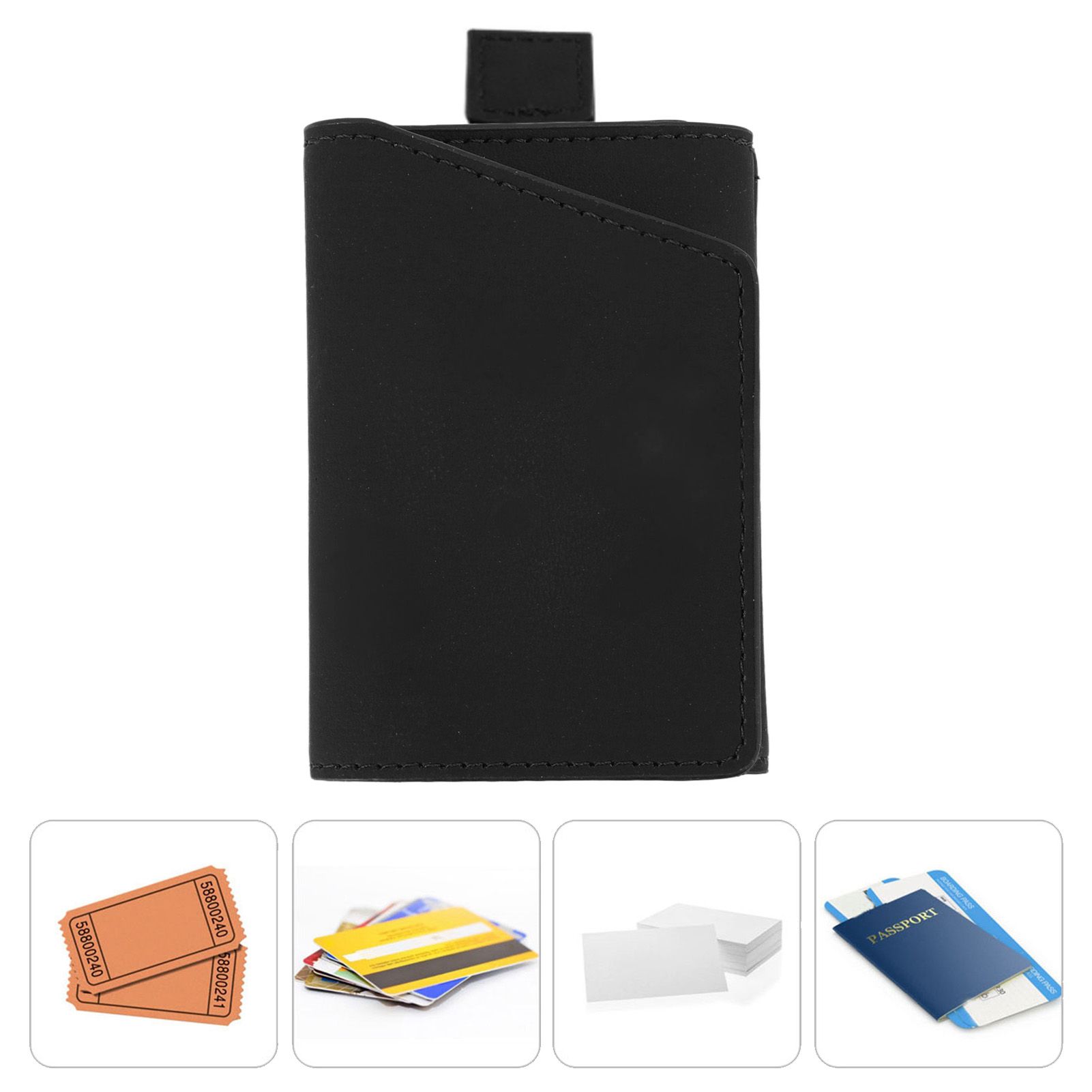 Minimalist Wallet Leather Credit Card Holder Coin Purse Portable Multi view 11