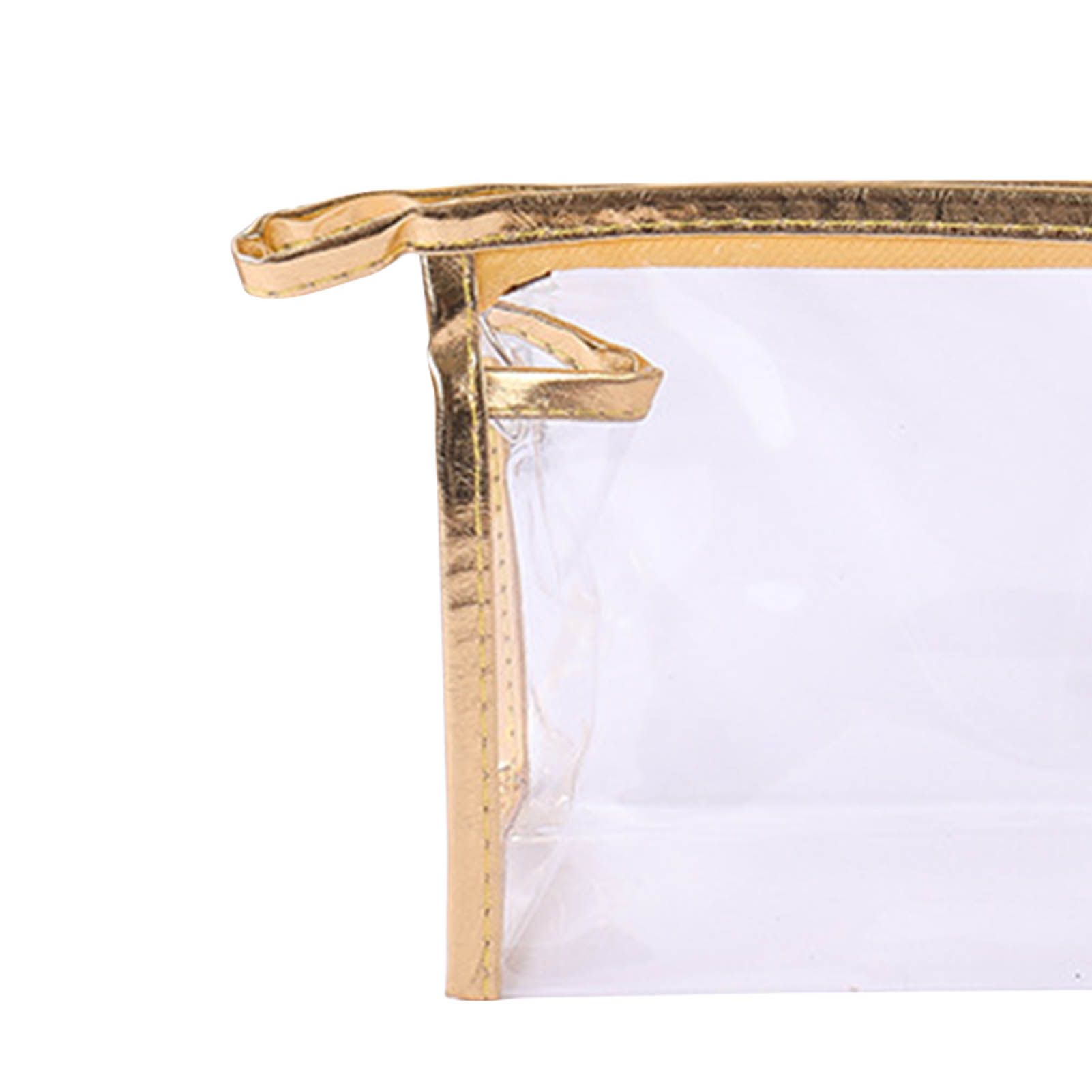 5PCS Clear Cosmetic Bag Five Colors Transparent Fashion PU Leather Handbag view 8
