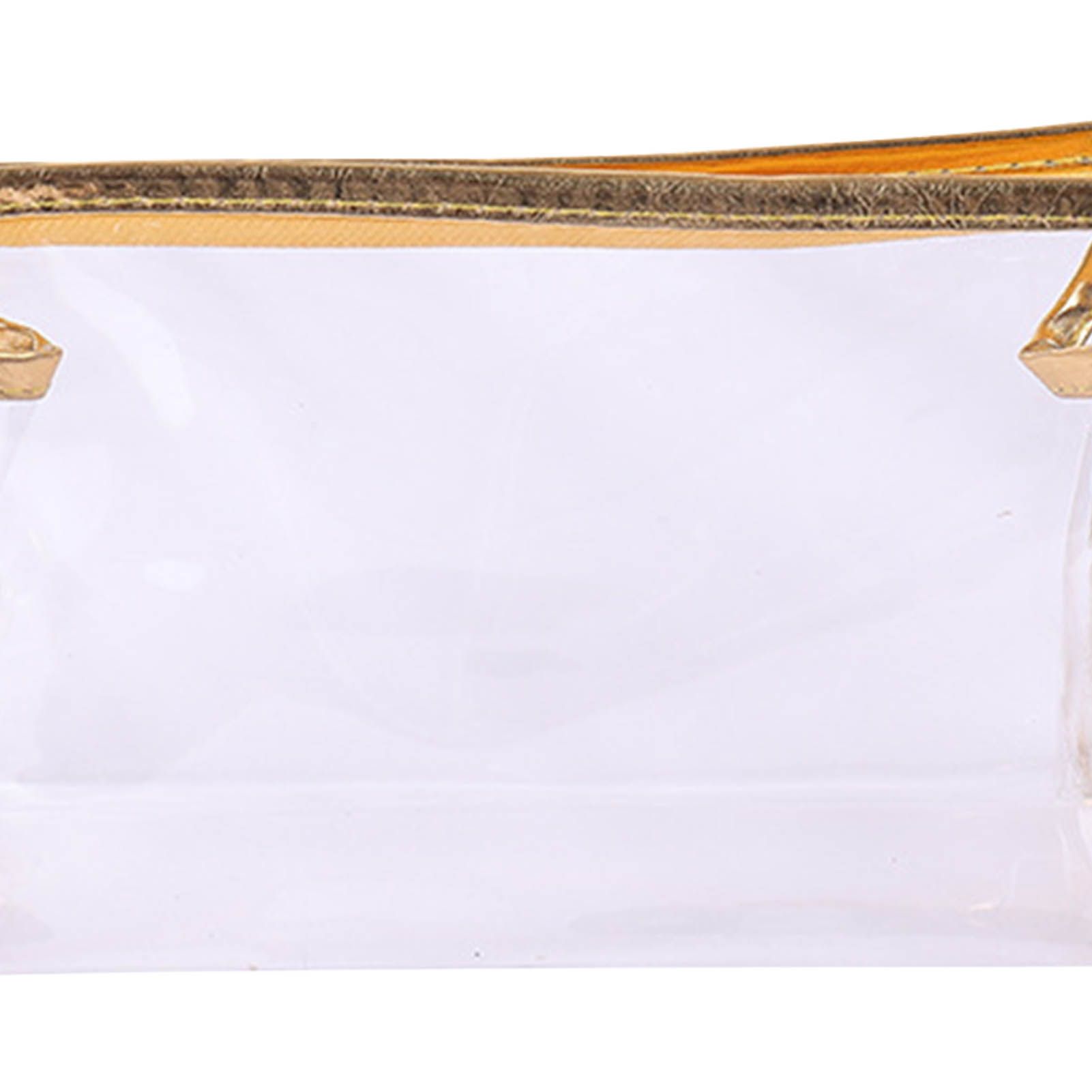 5PCS Clear Cosmetic Bag Five Colors Transparent Fashion PU Leather Handbag view 9