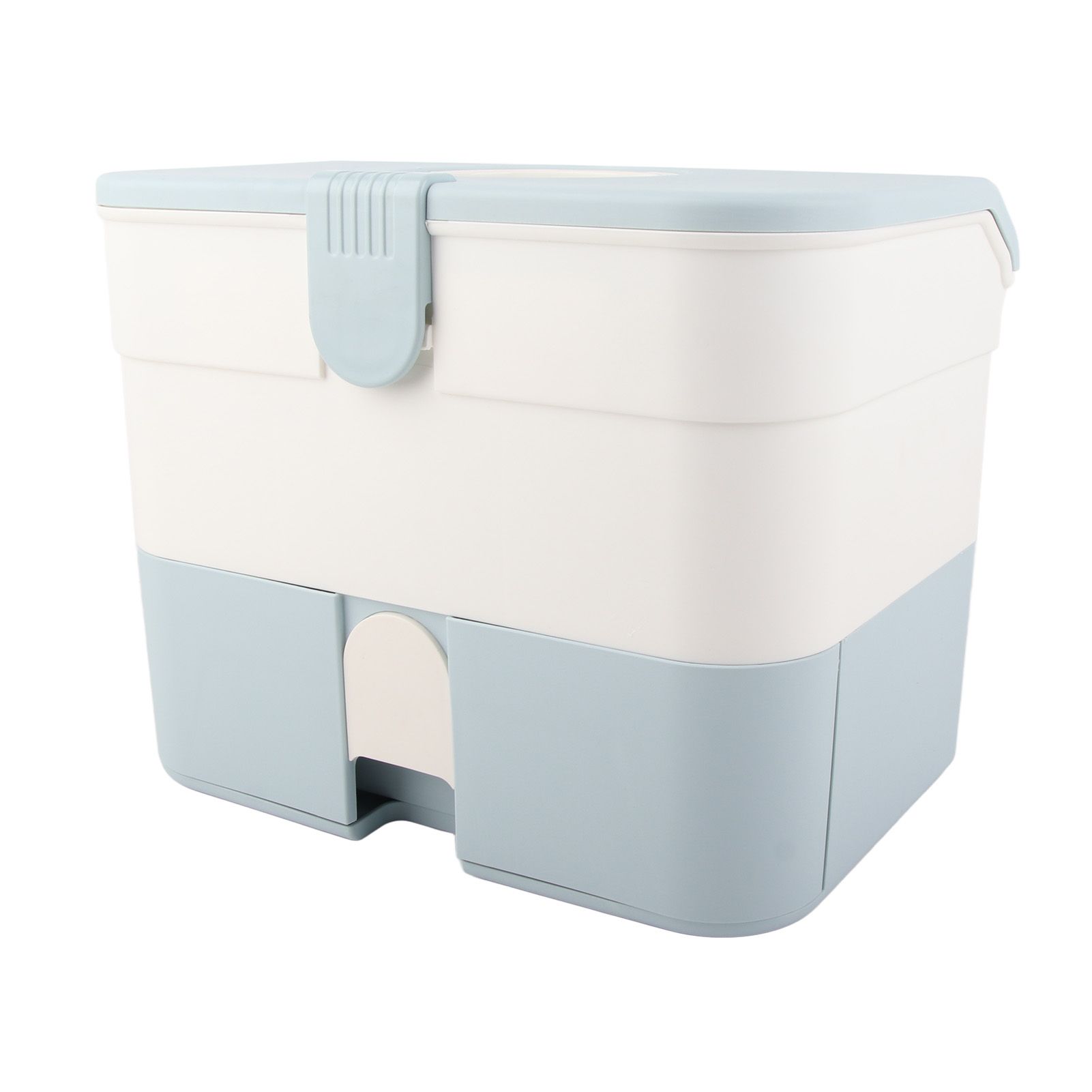 Cosmetic Storage Box 2 Layers Drawer Large Capacity Portable Makeup Storage view 9