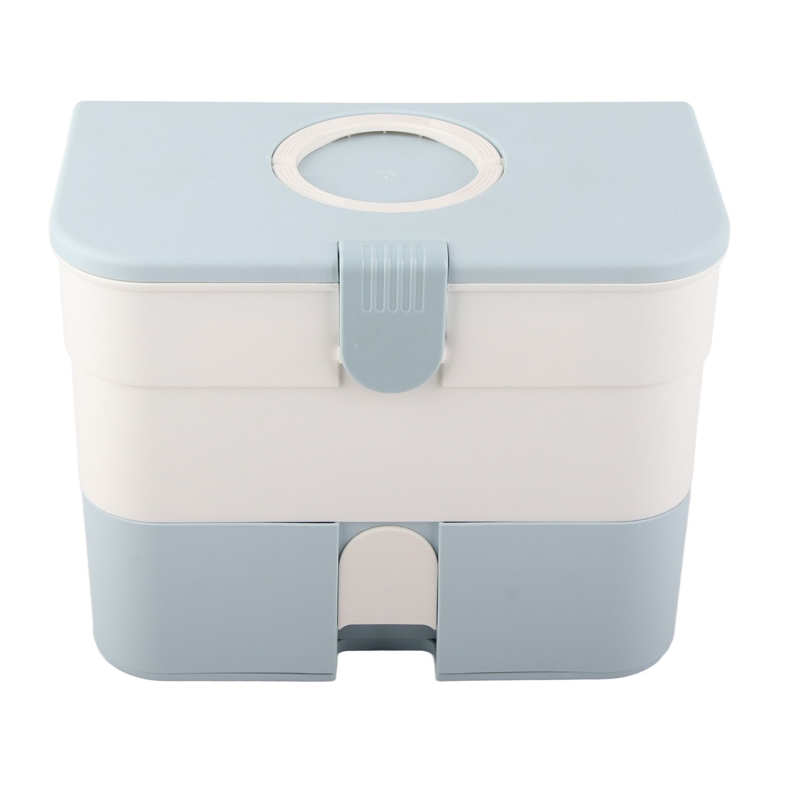 Cosmetic Storage Box 2 Layers Drawer Large Capacity Portable Makeup Storage view 14
