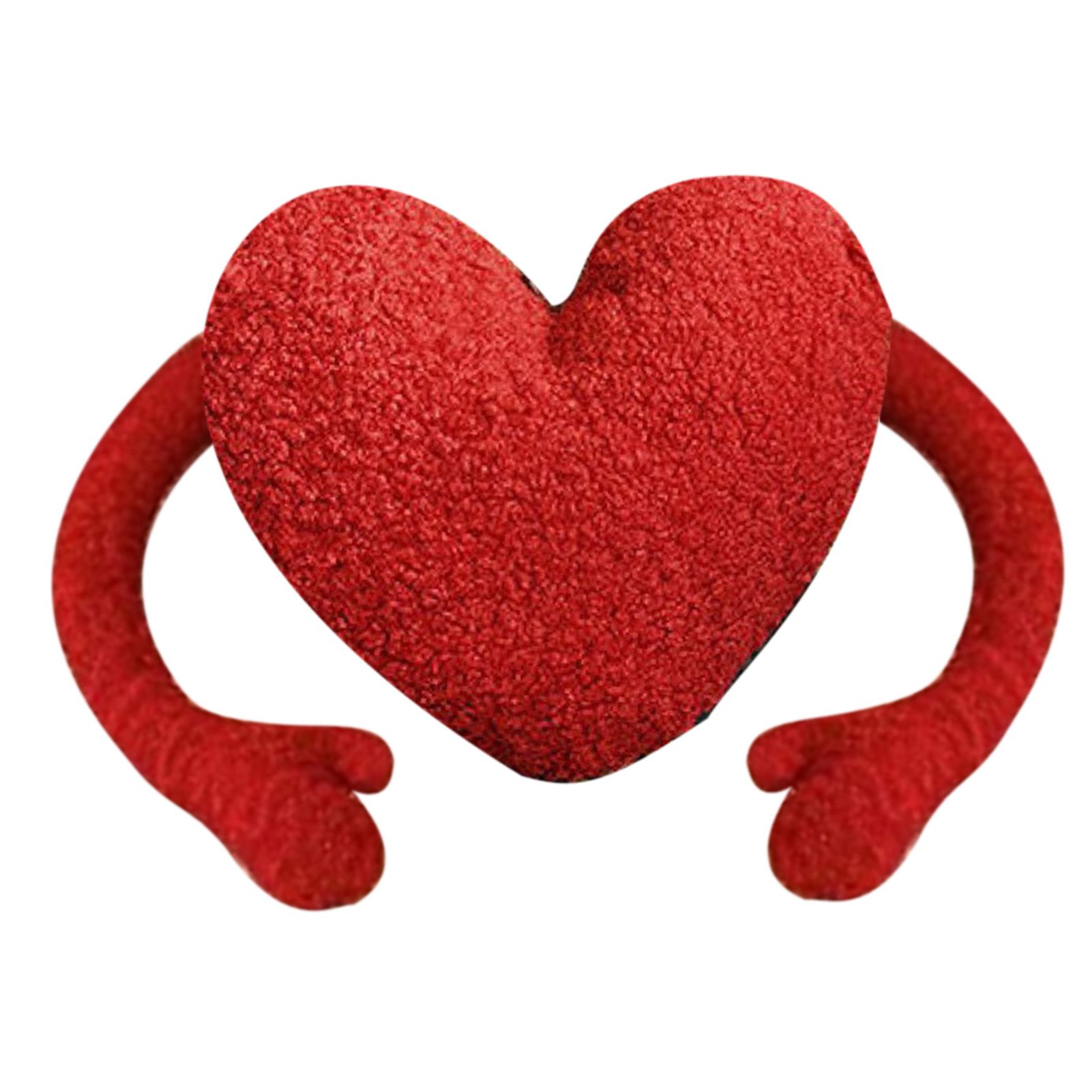 Red Heart Pillow Cartoon Plush Soft Comfortable Heart Shaped Pillow Toy