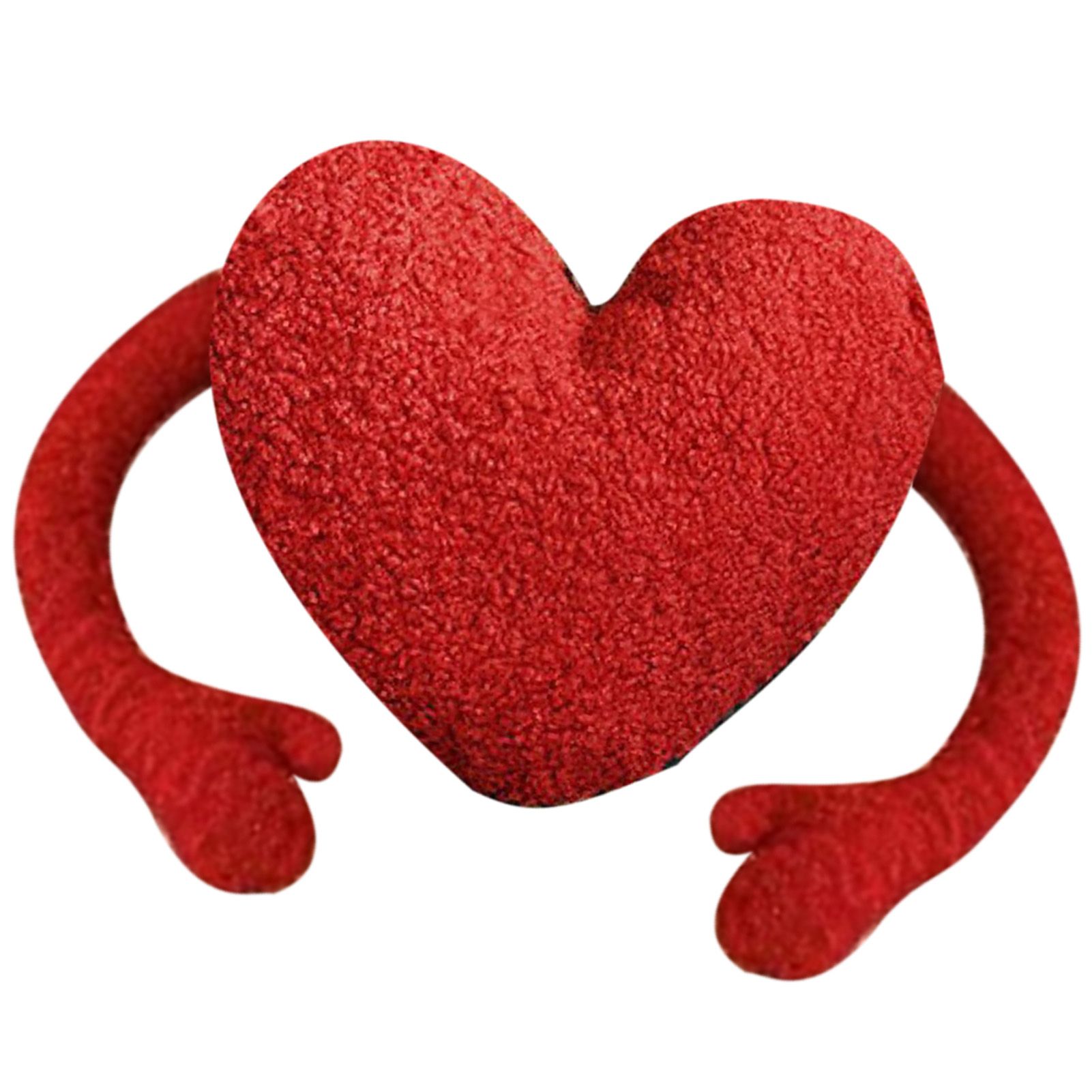 Red Heart Pillow Cartoon Plush Soft Comfortable Heart Shaped Pillow Toy view 4