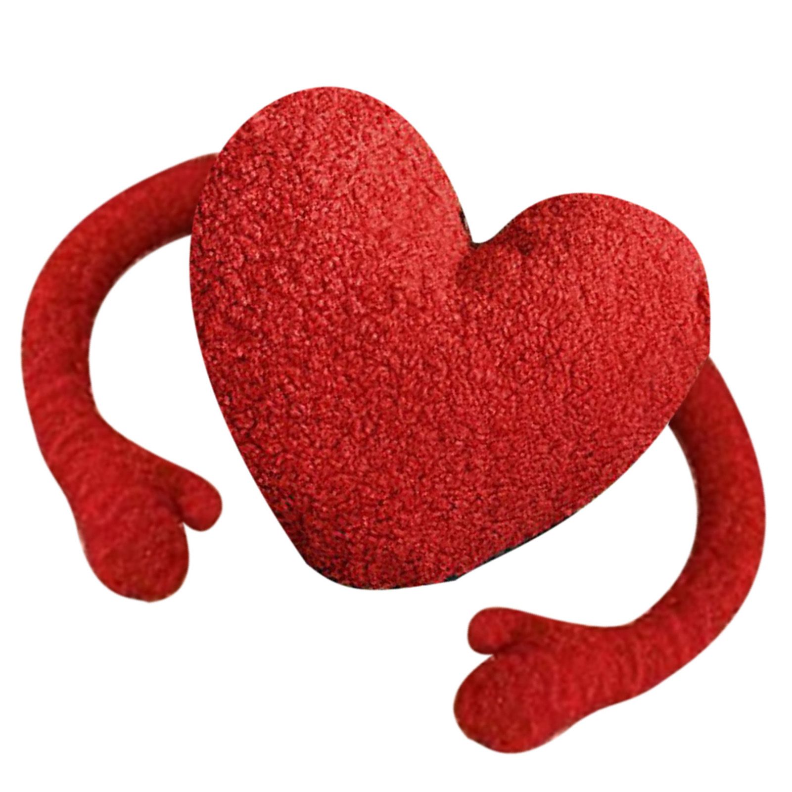 Red Heart Pillow Cartoon Plush Soft Comfortable Heart Shaped Pillow Toy view 7