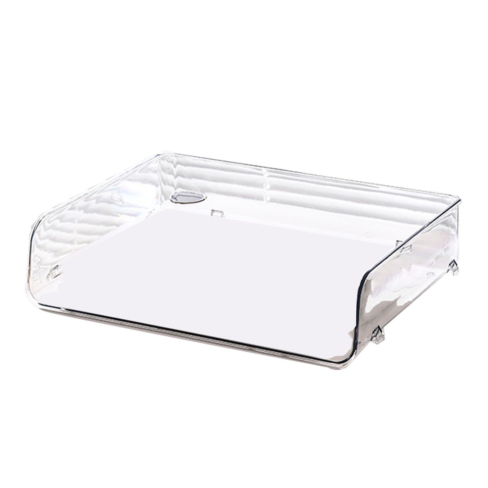 A4 Paper Storage Box Stackable Plastic Large Opening Single Layer Desktop File