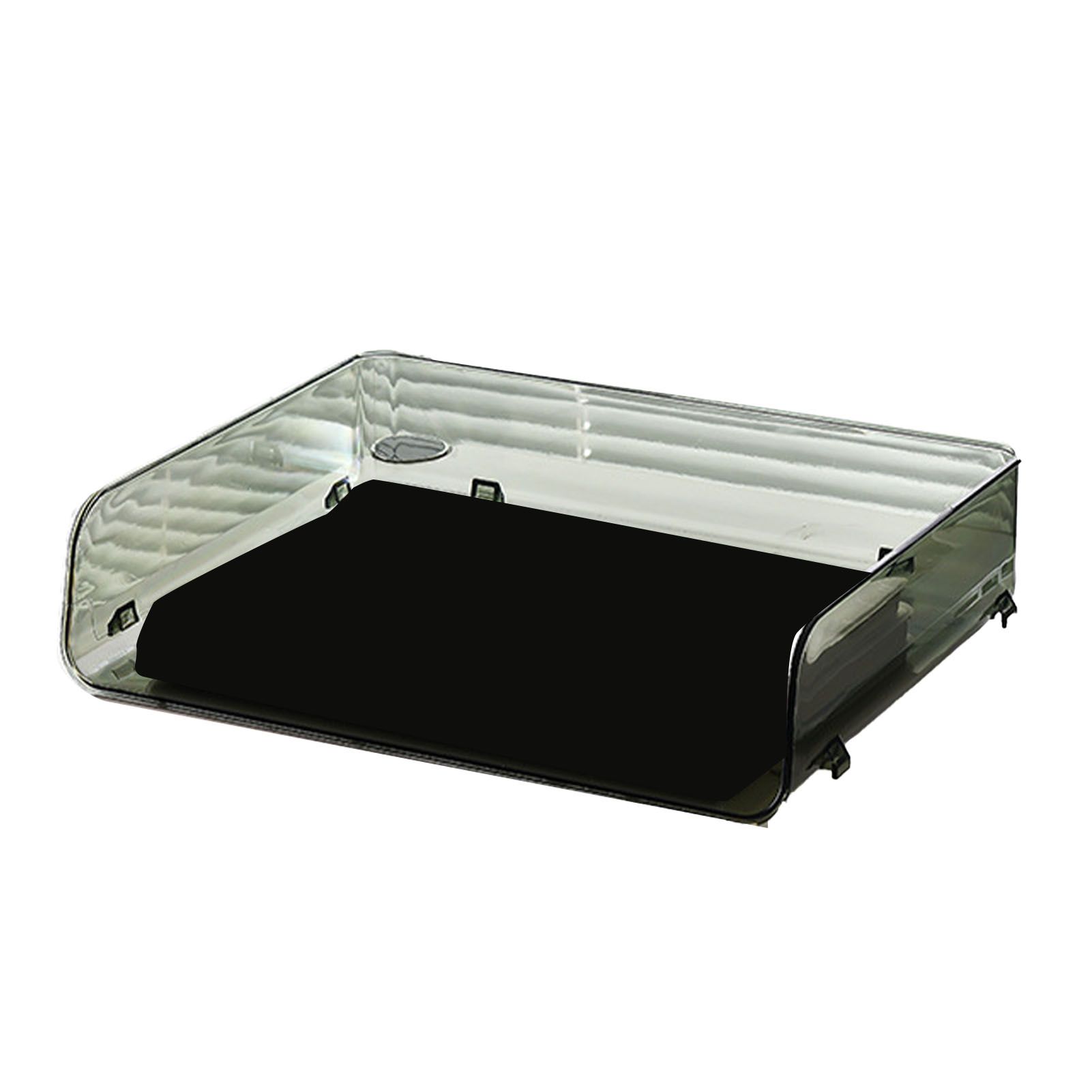 A4 Paper Storage Box Stackable Plastic Large Opening Single Layer Desktop File view 2