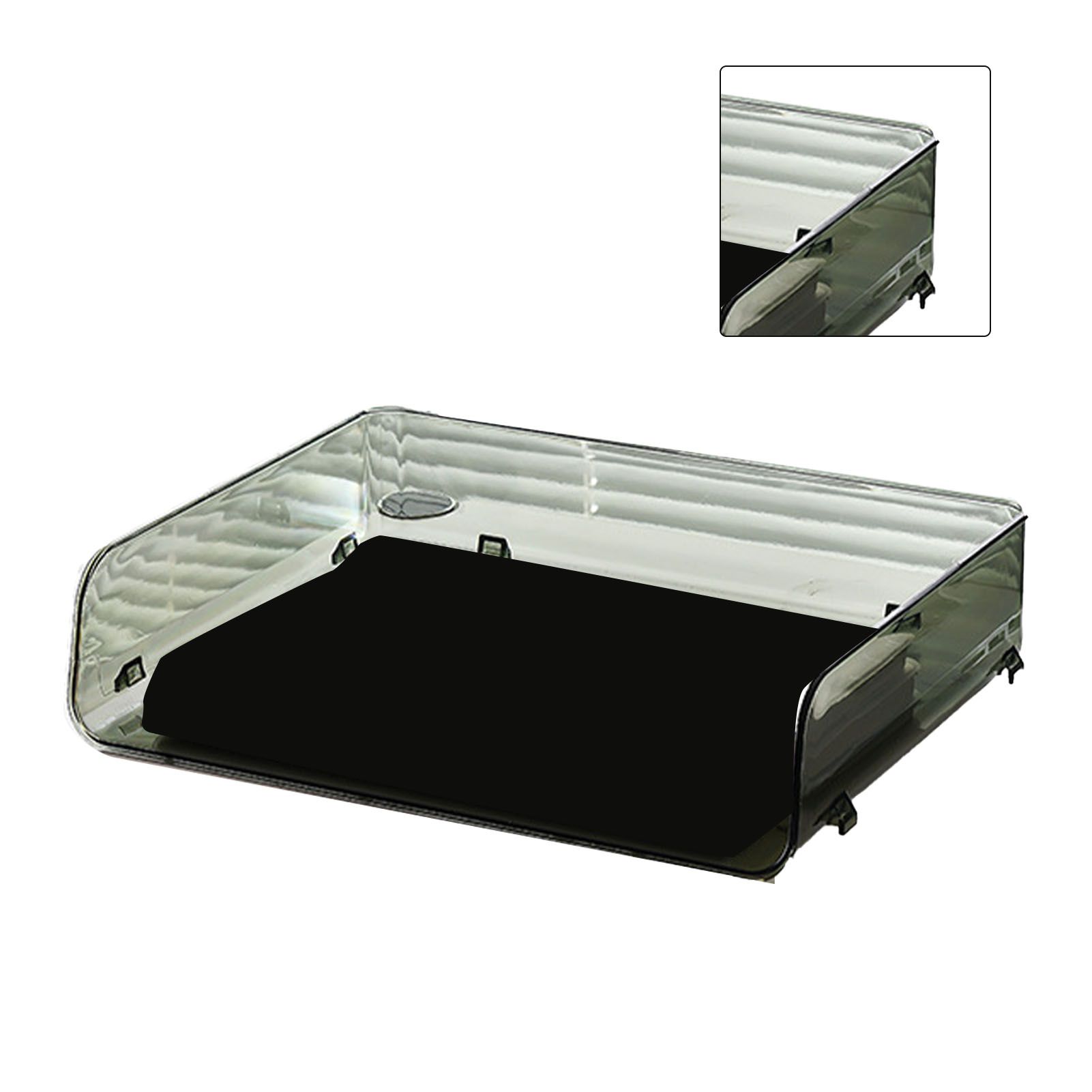 A4 Paper Storage Box Stackable Plastic Large Opening Single Layer Desktop File view 4