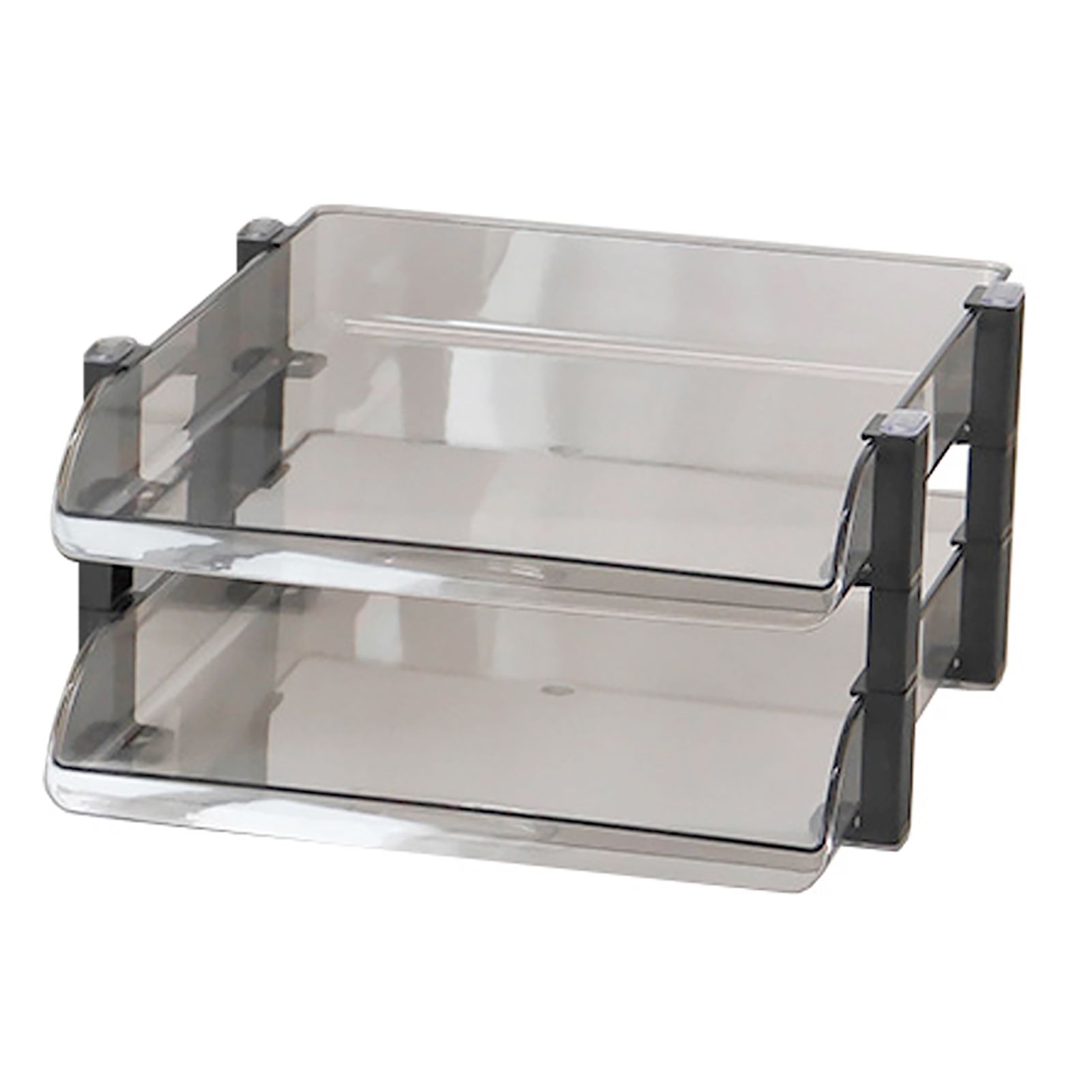 Desk File Letter Tray Layered Classified Documents Rack Acrylic Office Storage