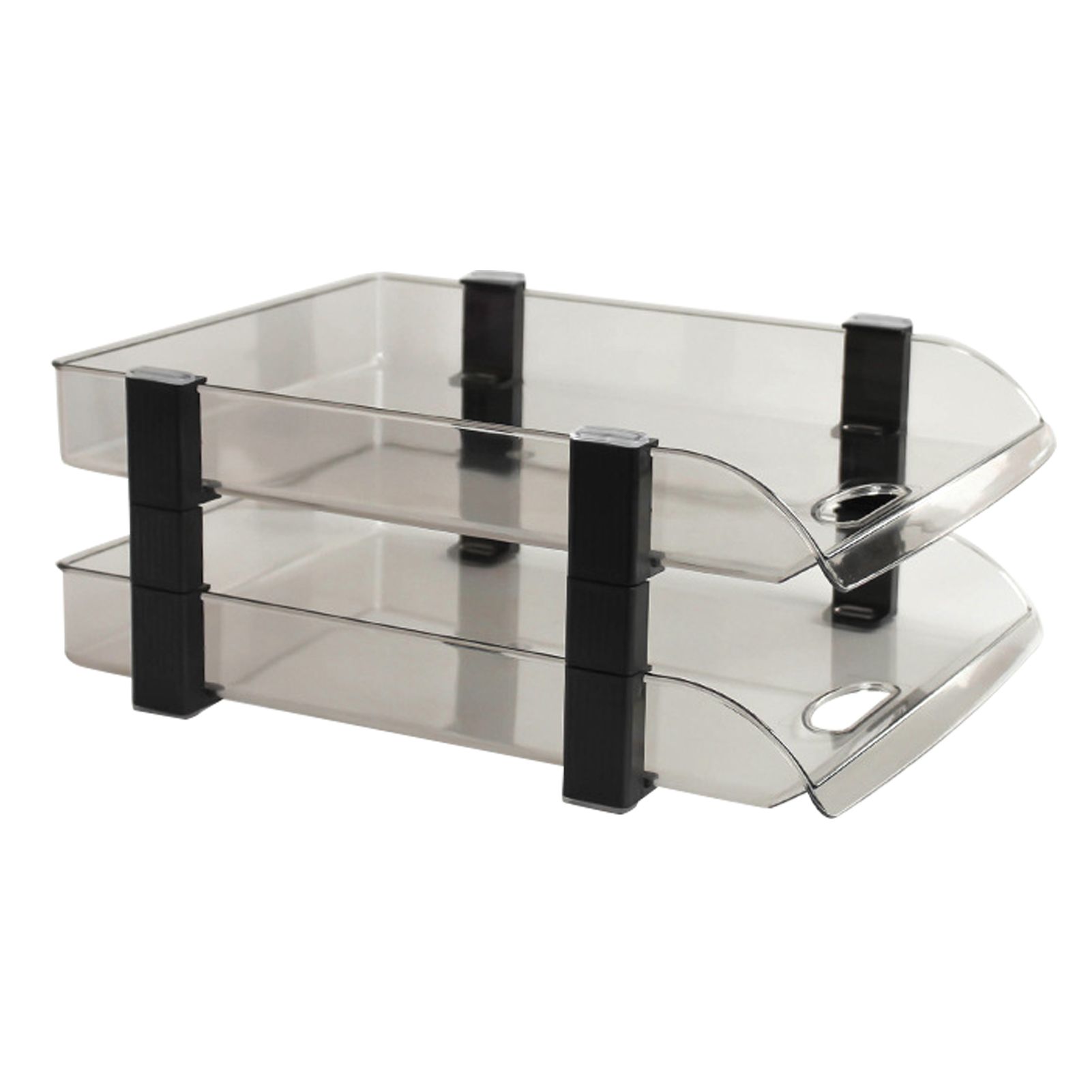 Desk File Letter Tray Layered Classified Documents Rack Acrylic Office Storage view 4