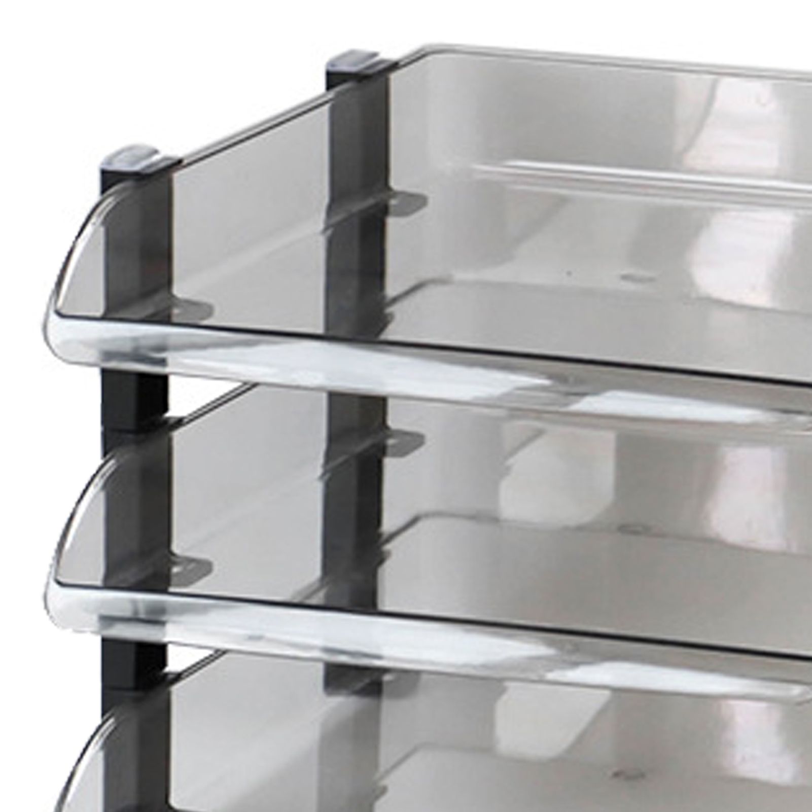 Desk File Letter Tray Layered Classified Documents Rack Acrylic Office Storage view 8