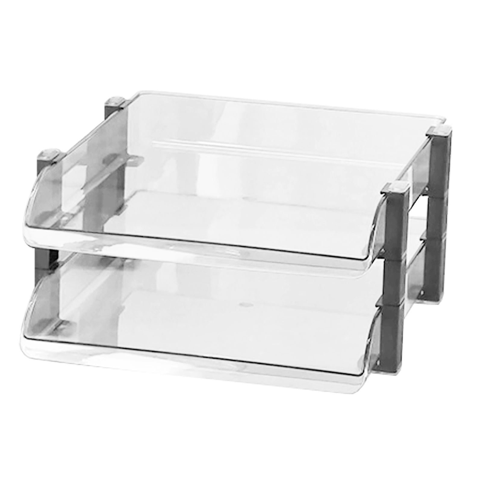 Desk File Letter Tray Layered Classified Documents Rack Acrylic Office Storage view 2