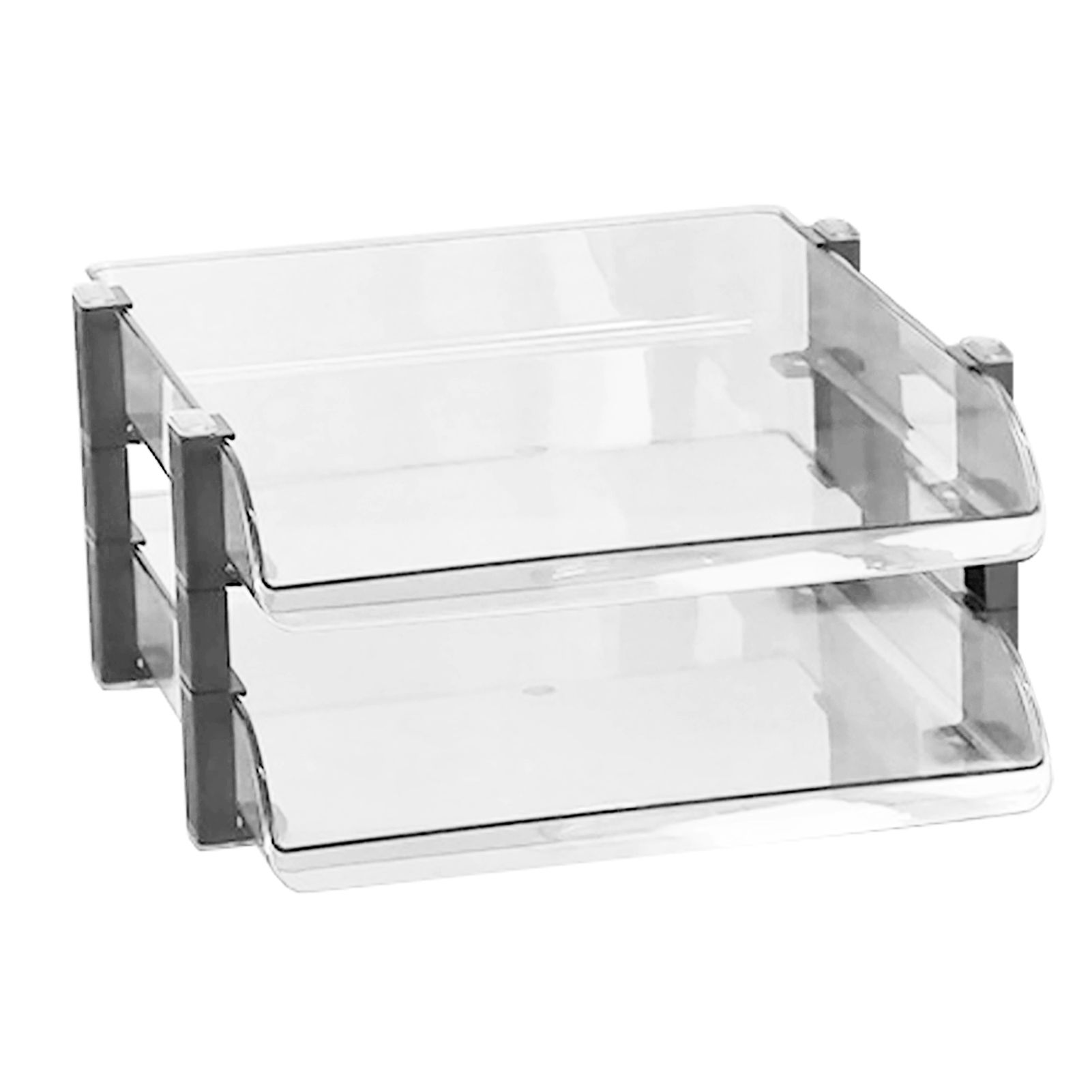 Desk File Letter Tray Layered Classified Documents Rack Acrylic Office Storage view 4