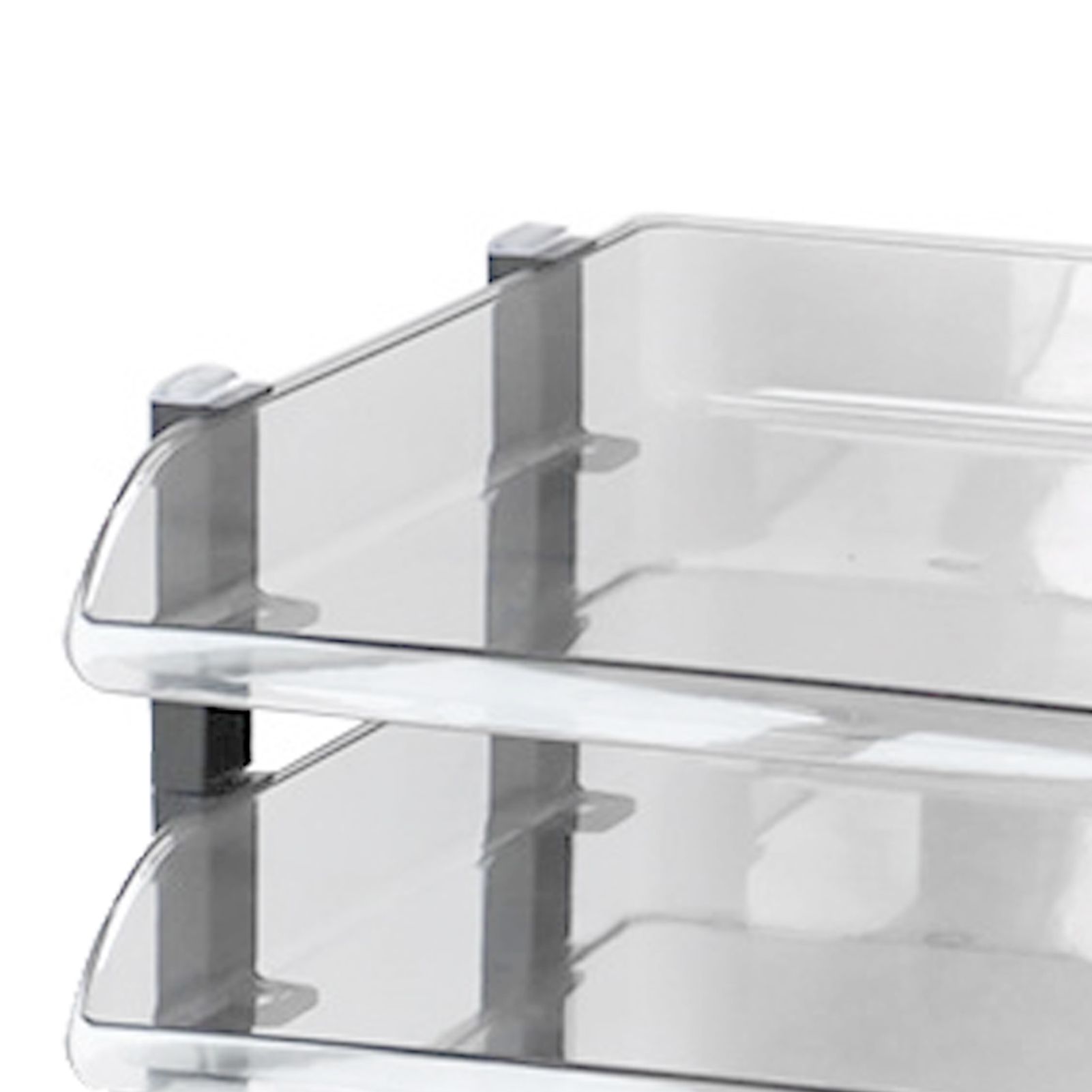 Desk File Letter Tray Layered Classified Documents Rack Acrylic Office Storage view 9