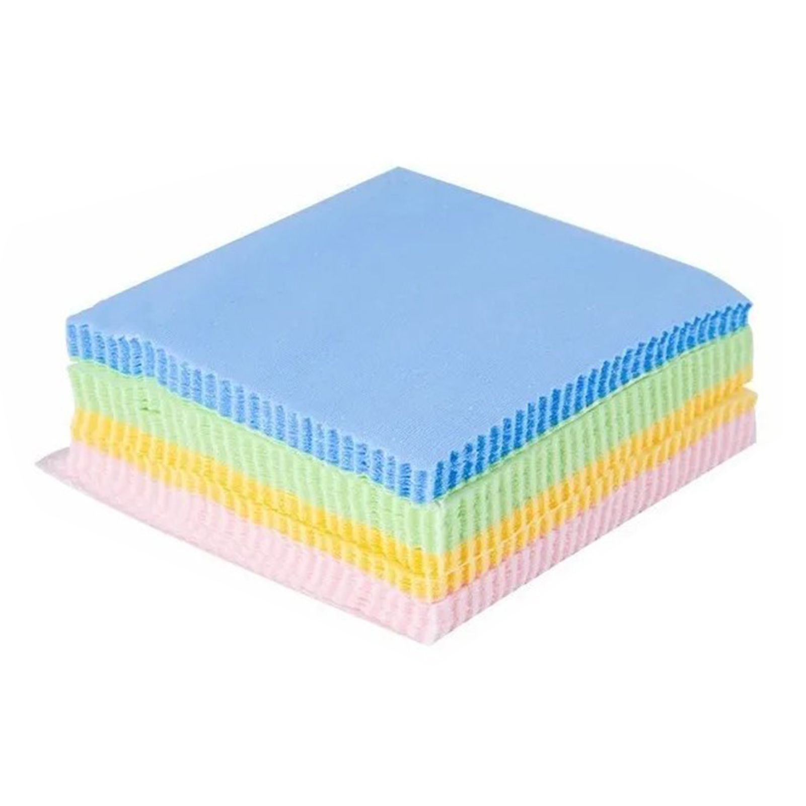 100Pcs Colorful Microfiber Cleaning Cloths Thickened Knitting Eyeglasses view 2