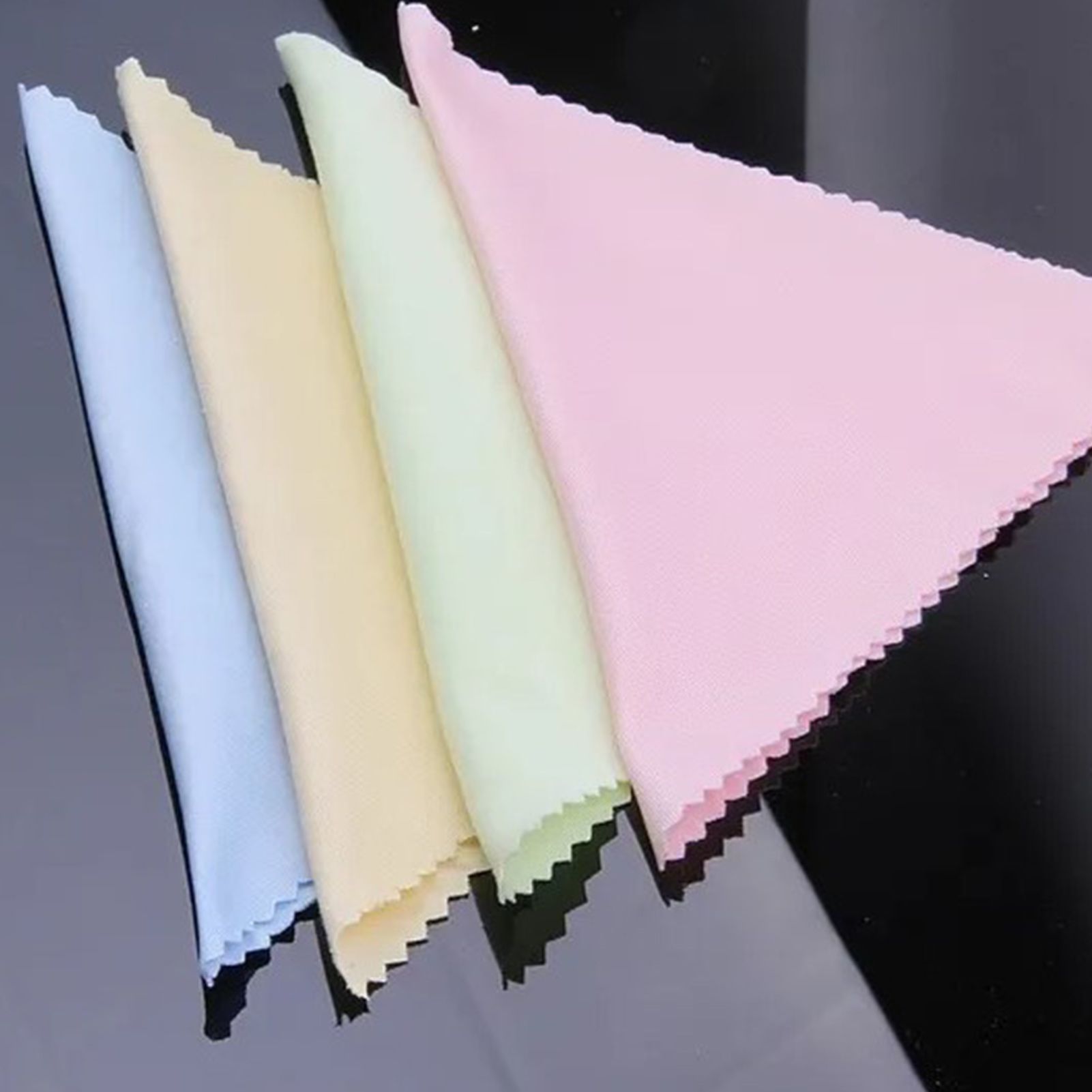100Pcs Colorful Microfiber Cleaning Cloths Thickened Knitting Eyeglasses view 8