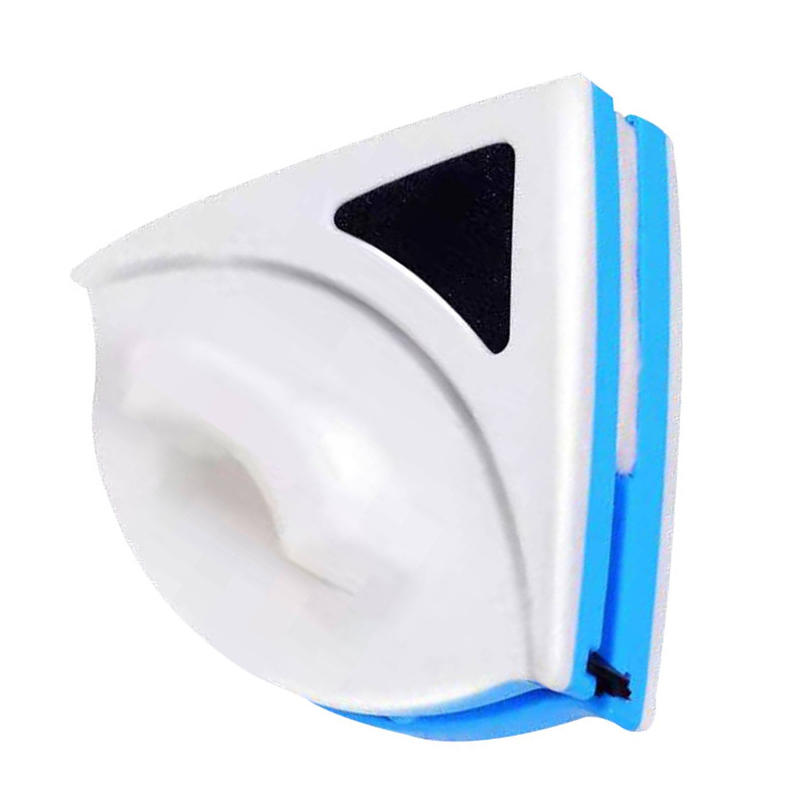 Magnetic Window Cleaner Blue Triangle Shape Single Sided Magnetic Glass Wiper view 3