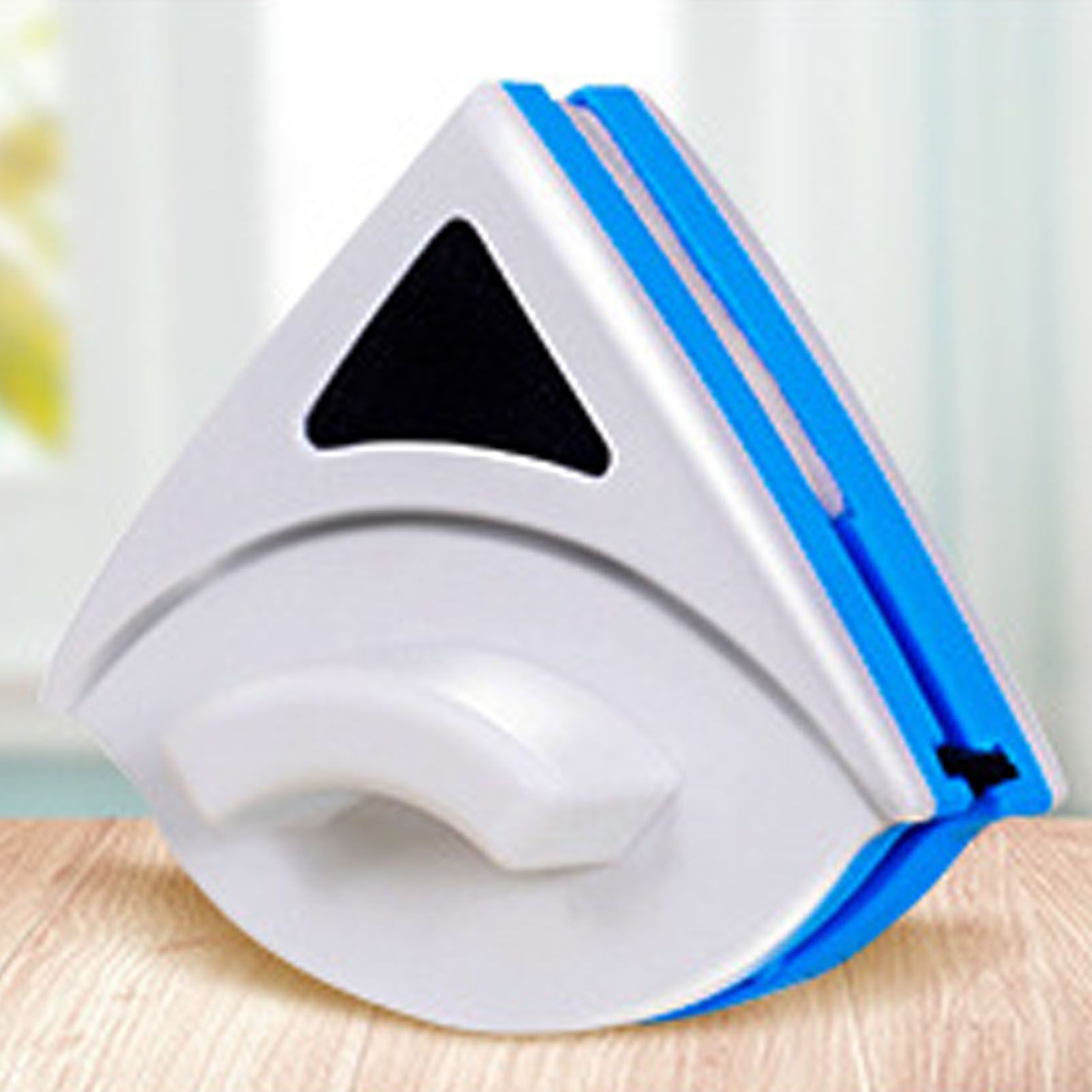 Magnetic Window Cleaner Blue Triangle Shape Single Sided Magnetic Glass Wiper view 10