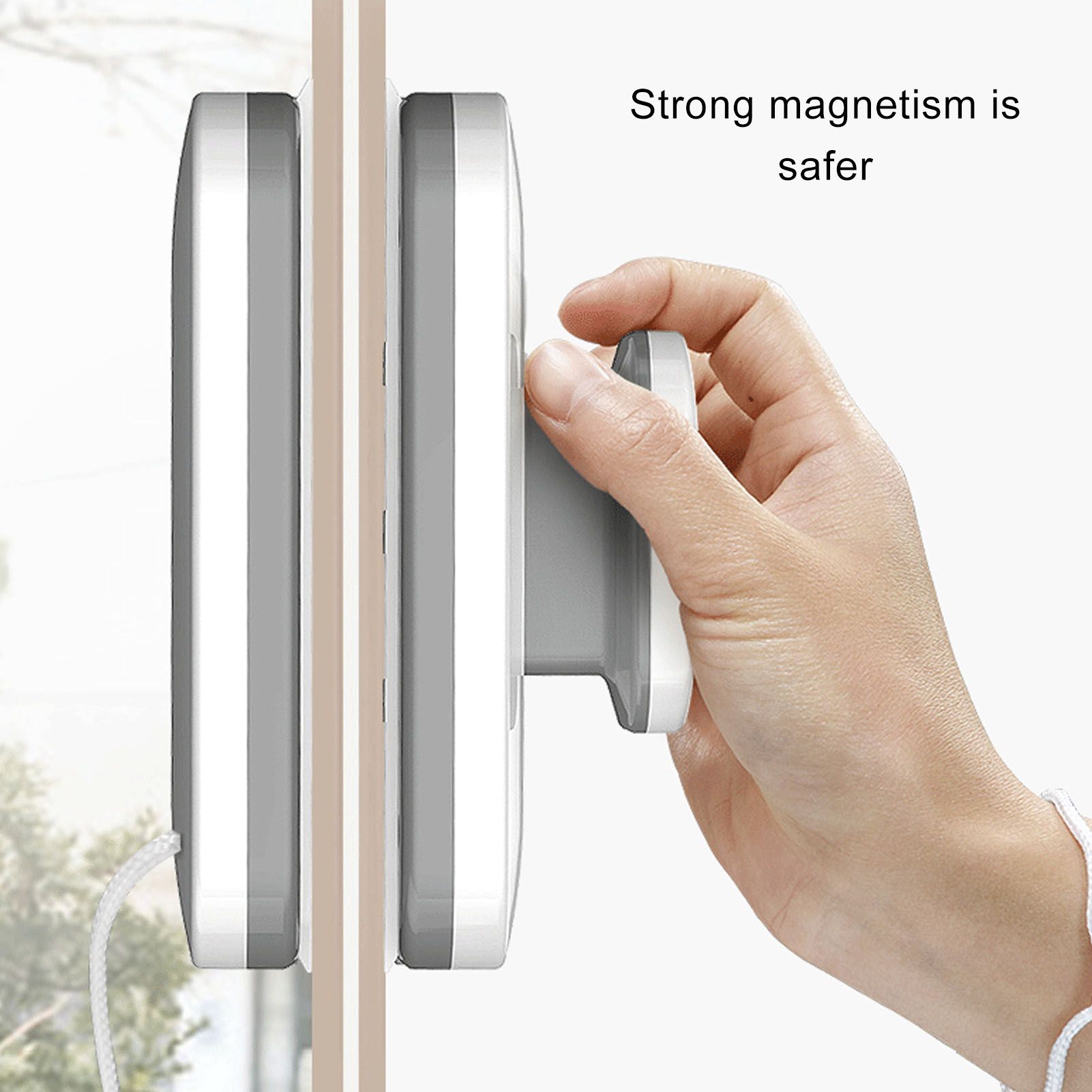 Magnetic Window Cleaner Large Handle Double Sided High Safety Sturdy Plastic view 11