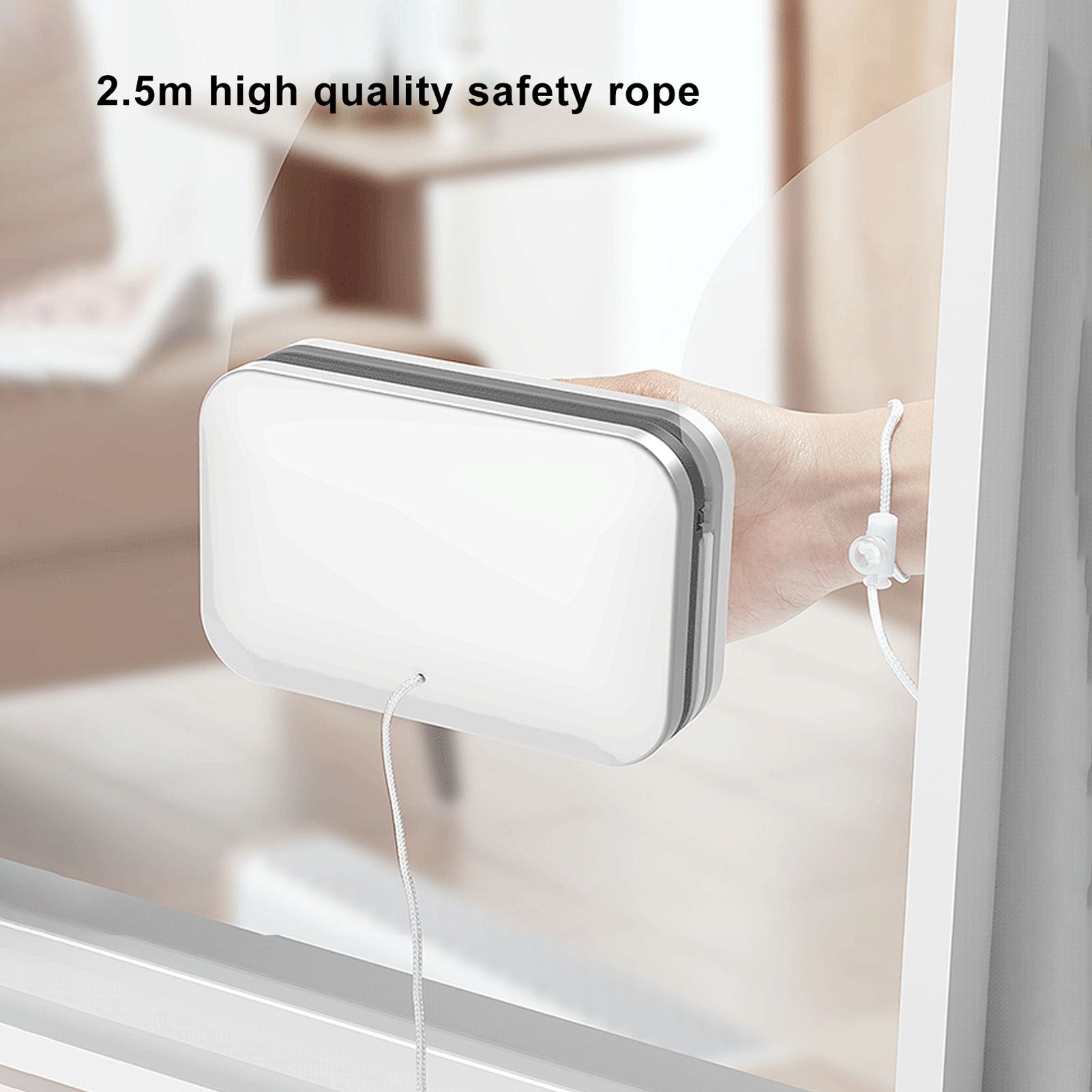 Magnetic Window Cleaner Large Handle Double Sided High Safety Sturdy Plastic view 15