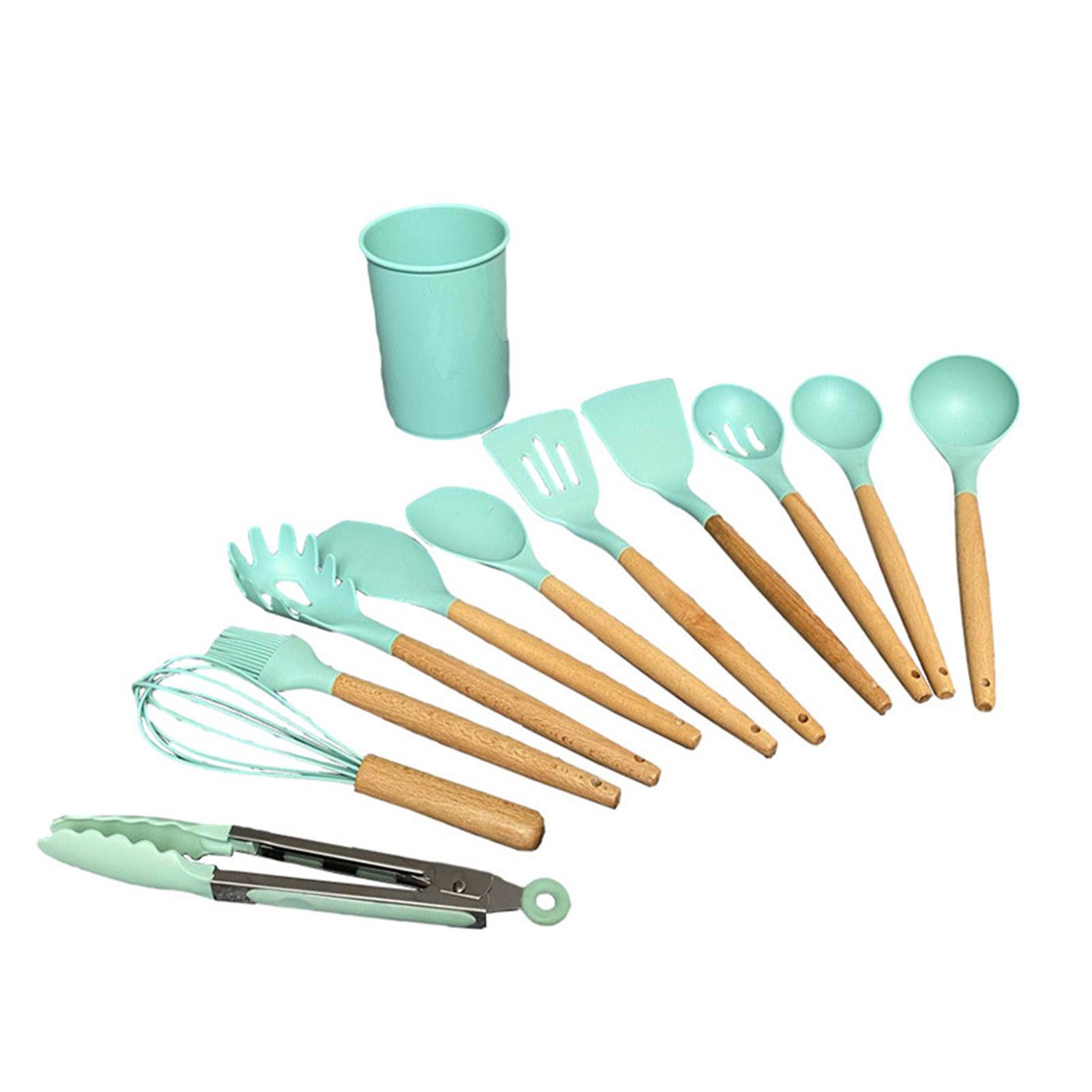 12pcs Nylon Cooking Utensil Set BPA Free Heat Resistant Prevents Stick Kitchen view 2