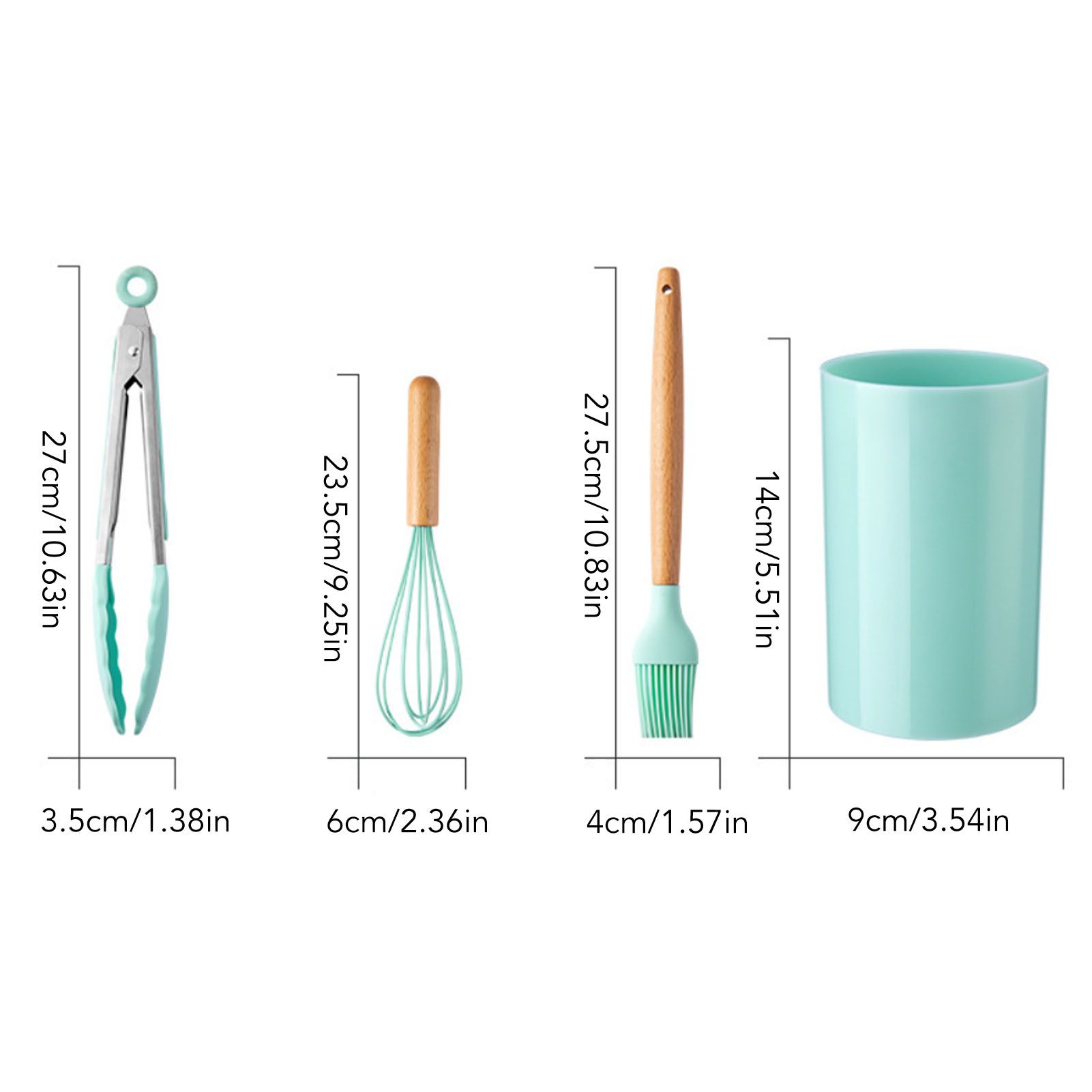 12pcs Nylon Cooking Utensil Set BPA Free Heat Resistant Prevents Stick Kitchen view 12