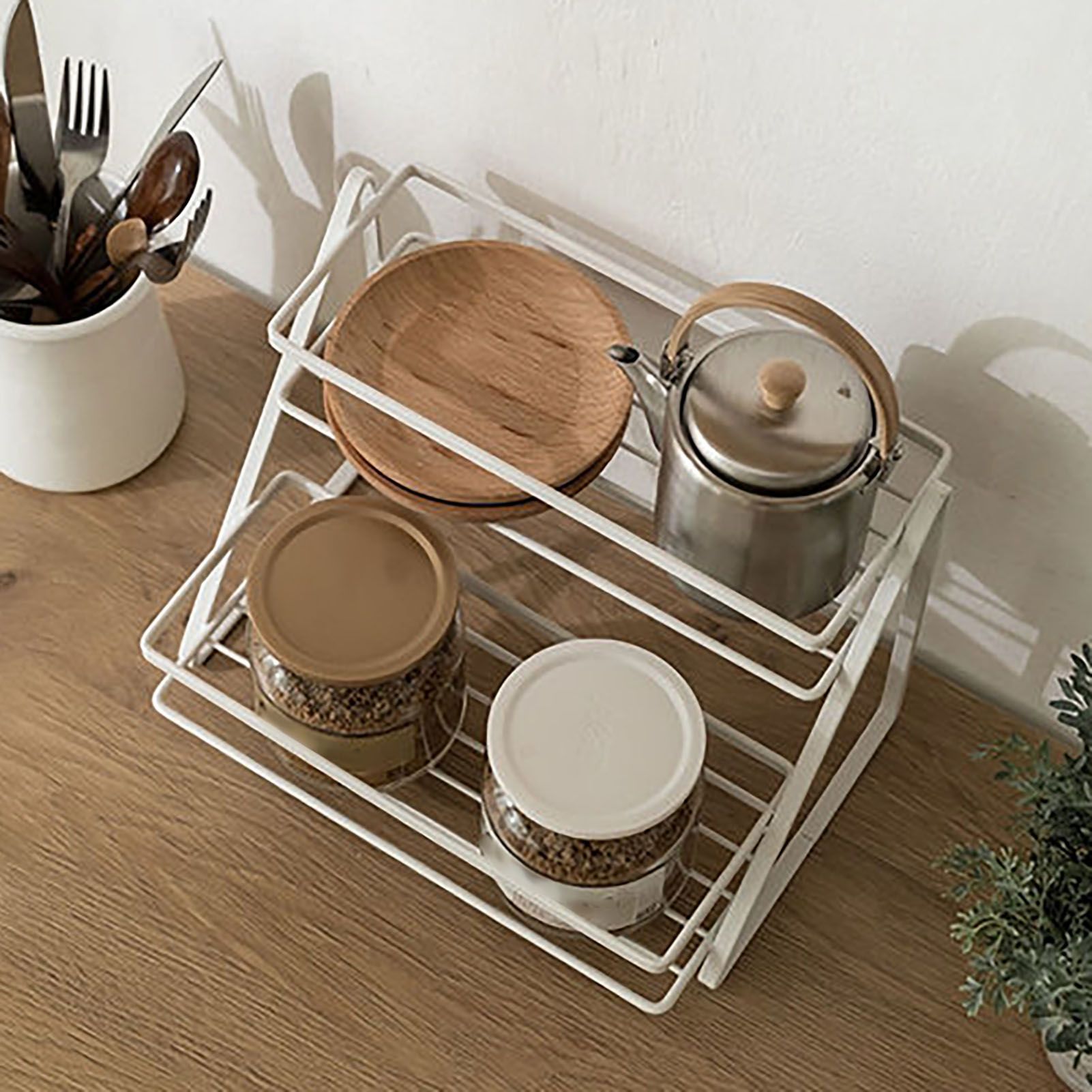 Spice Rack Organizer Seasoning Bottle Jar Shelf Multifunctional Home Kitchen view 5