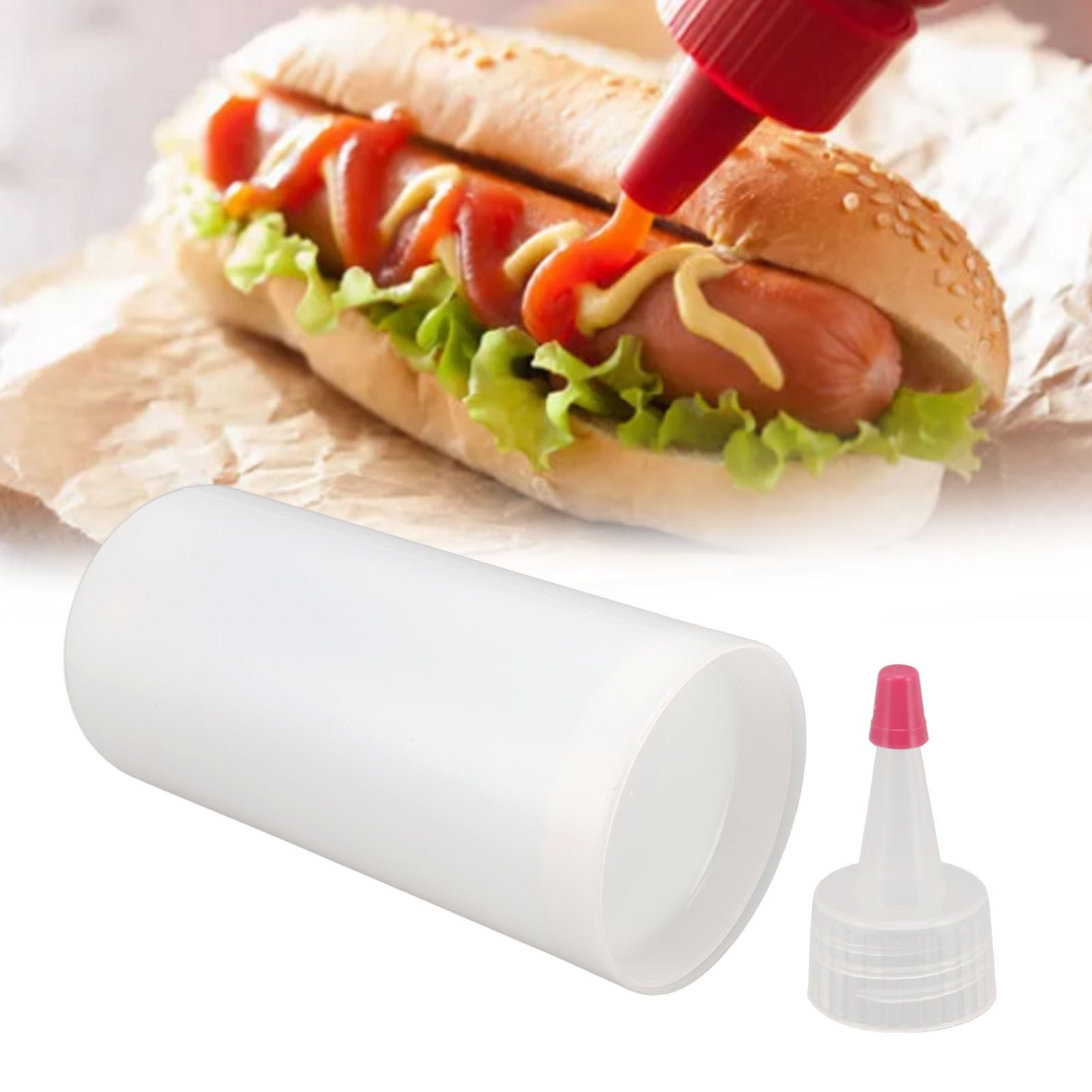 Burger Sauce Bottle Detachable Easy to Clean Hamburger Jam Filler Bottle with view 11