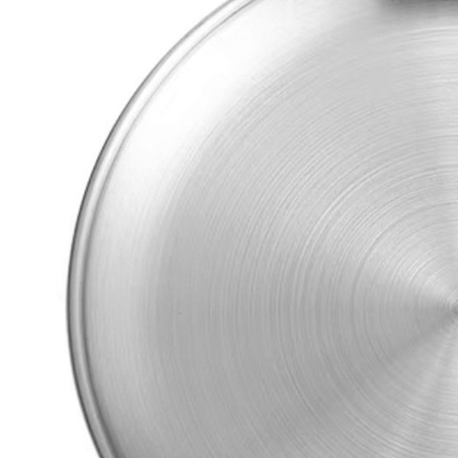 Stainless Steel Round Pizza Pan Tray Diameter 11.8in Round Brushed Metal view 9