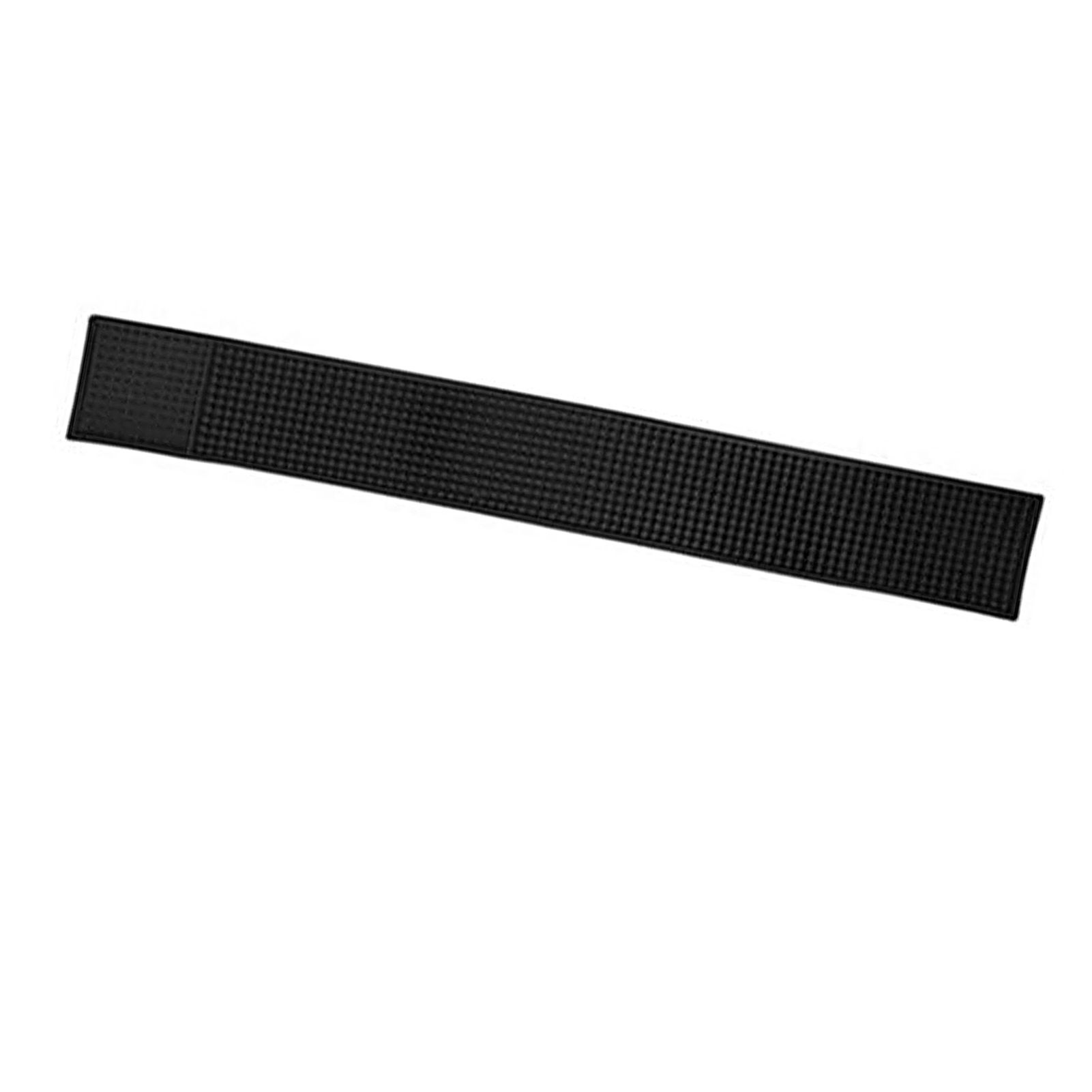 60x8x1CM Bar Rail Mat PVC Black Antiskid Bar Service Spill Mat for Coffee view 2