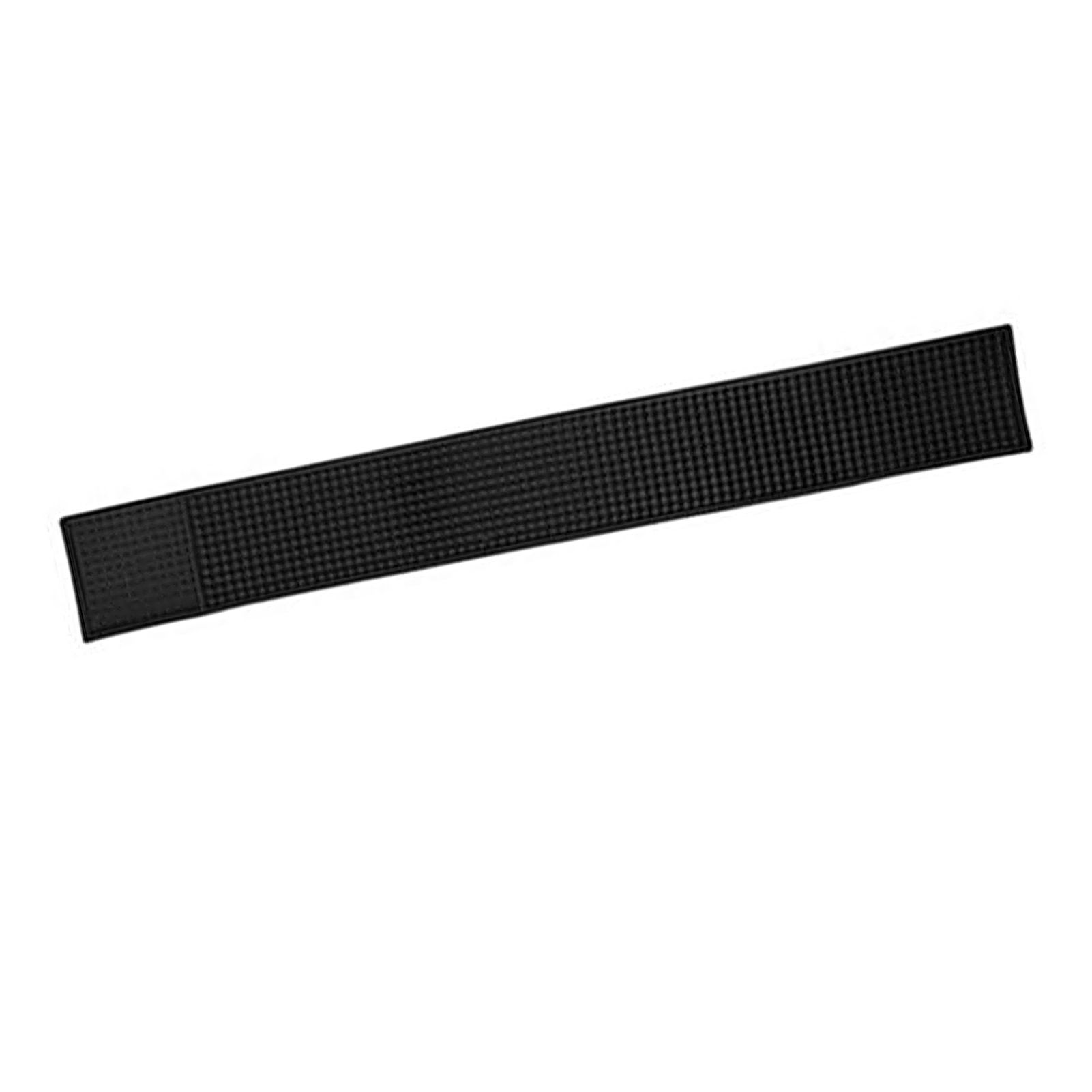 60x8x1CM Bar Rail Mat PVC Black Antiskid Bar Service Spill Mat for Coffee view 4