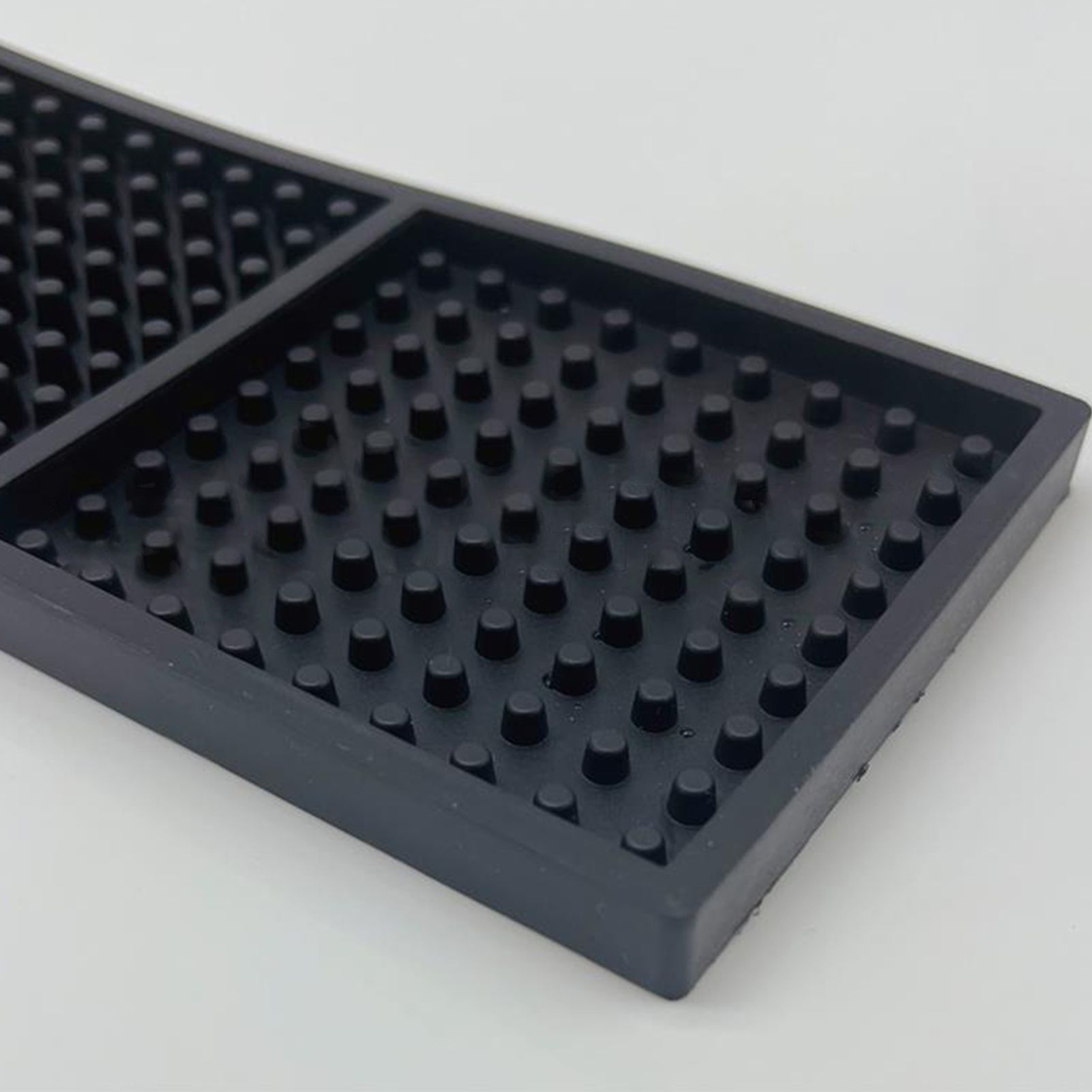 60x8x1CM Bar Rail Mat PVC Black Antiskid Bar Service Spill Mat for Coffee view 8