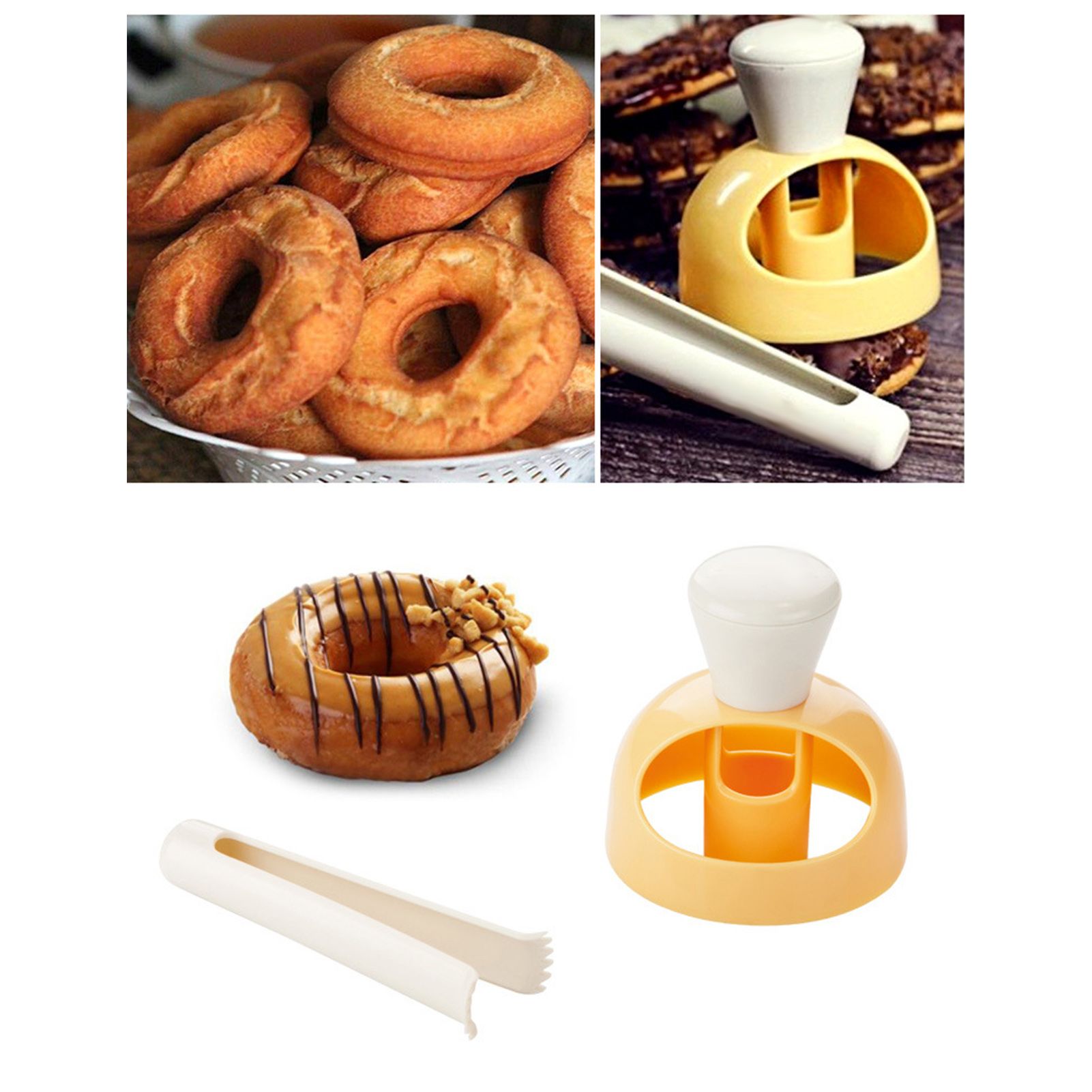 Donut Mold Plastic Reusable Practical DIY Donut Maker Donut Baking Mold for view 5