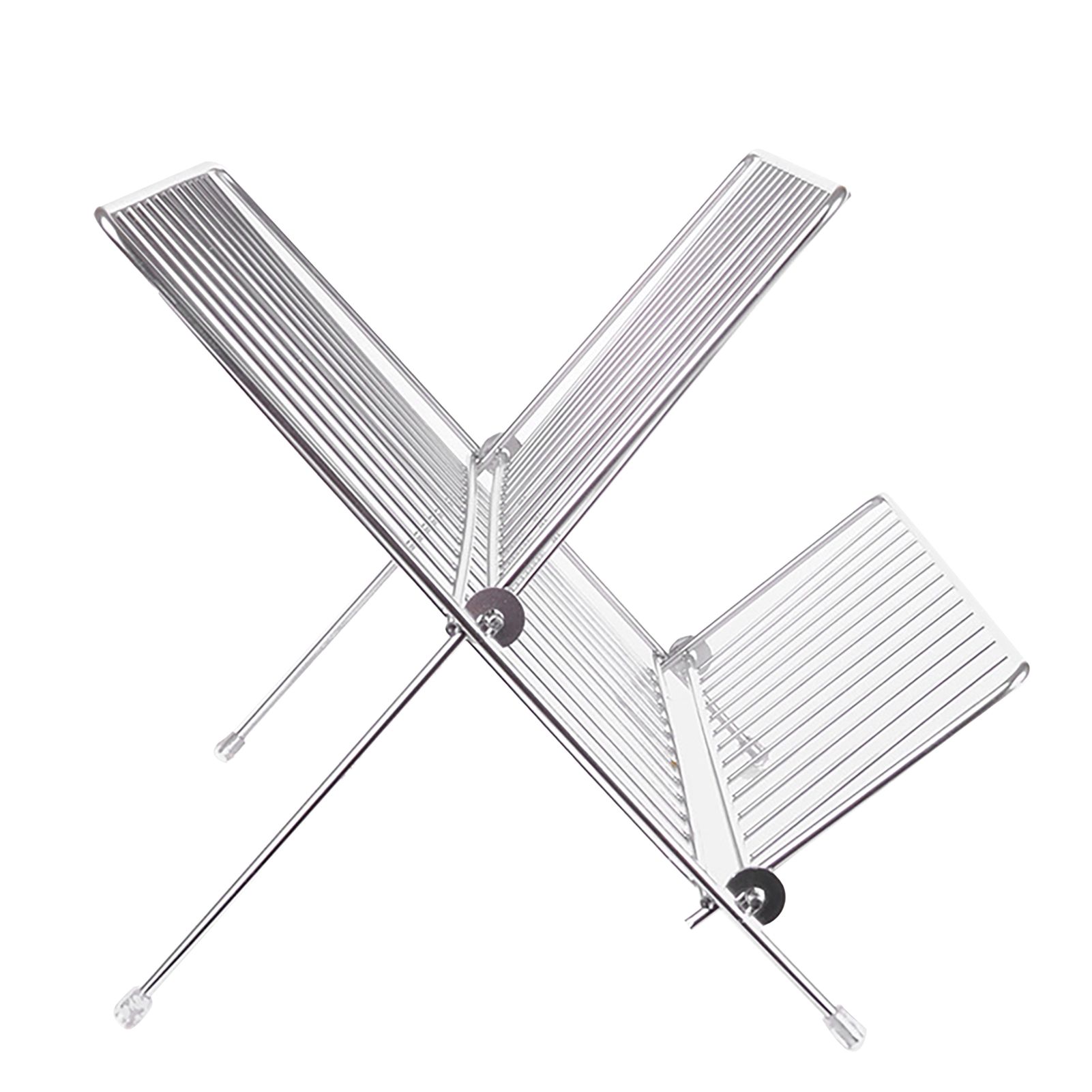 Dish Drainers Foldable X Shape 2 Tier Dish Drying Rack Dinner Plate Bowl view 4