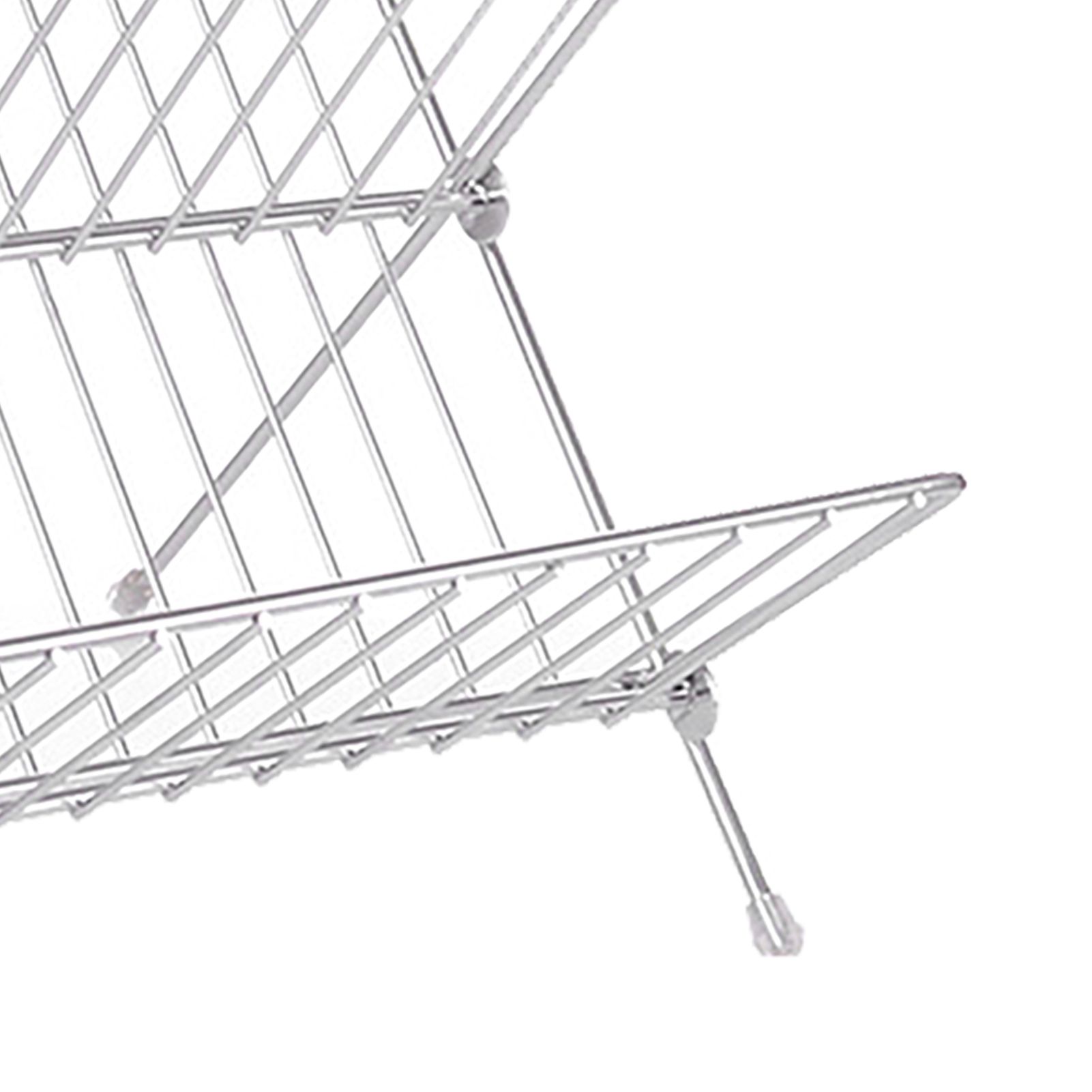 Dish Drainers Foldable X Shape 2 Tier Dish Drying Rack Dinner Plate Bowl view 7