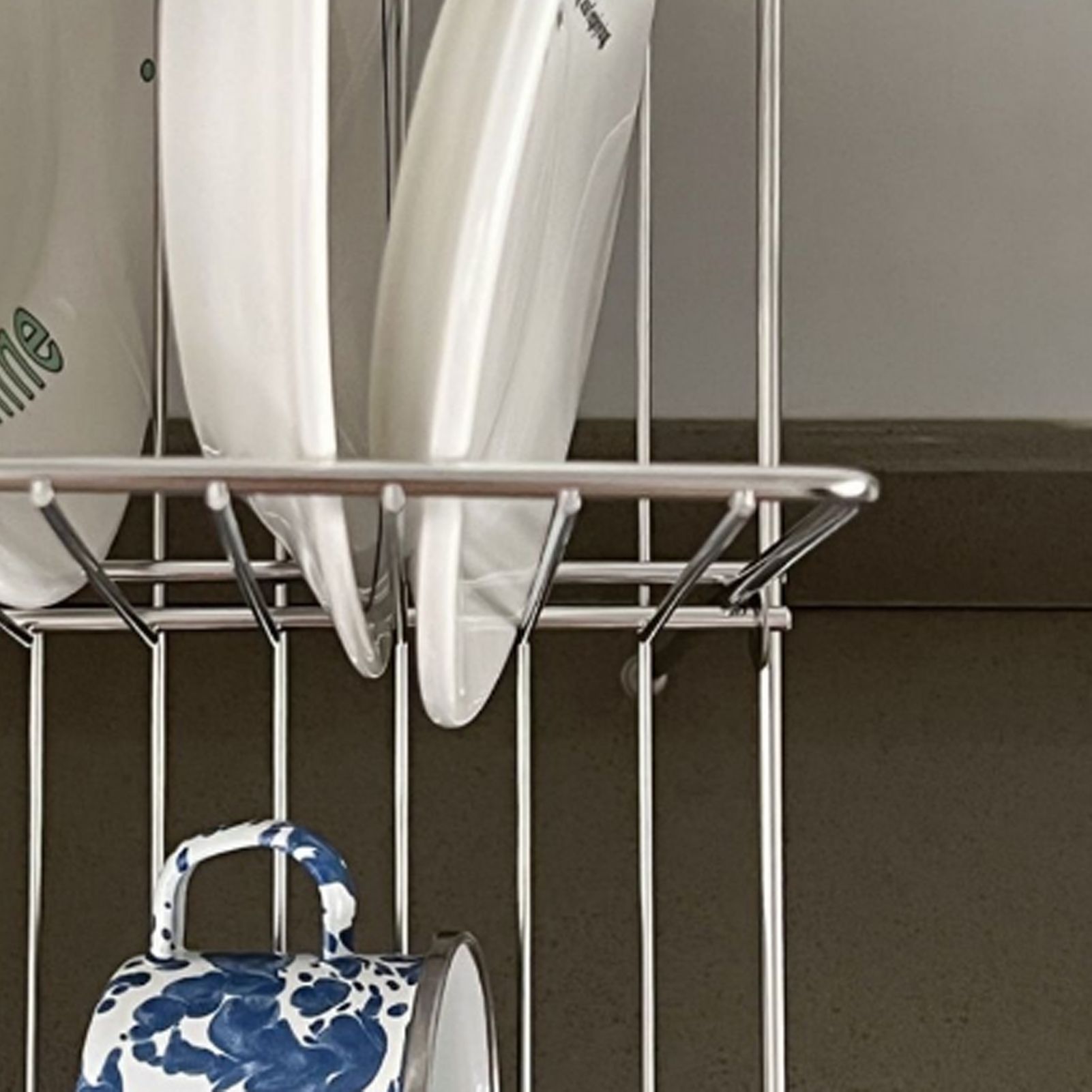 Dish Drainers Foldable X Shape 2 Tier Dish Drying Rack Dinner Plate Bowl view 9