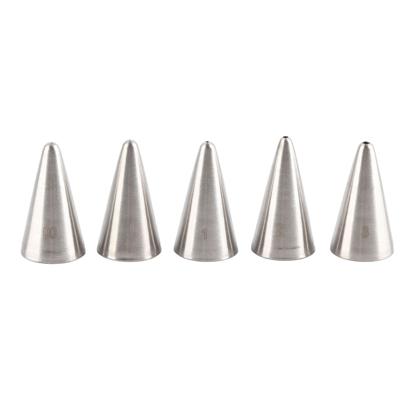 5 Pcs Piping Tips Set Stainless Steel Cake Decorating Supplies for Baking