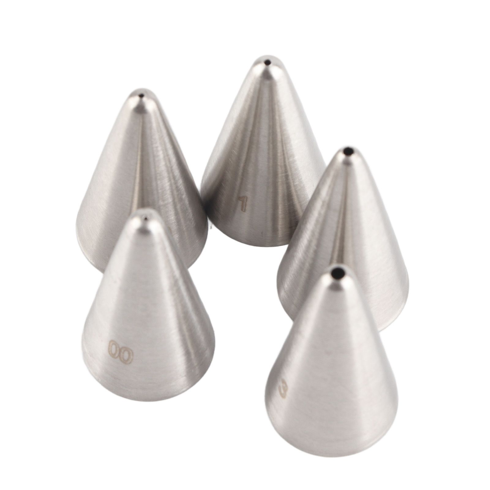 5 Pcs Piping Tips Set Stainless Steel Cake Decorating Supplies for Baking view 4