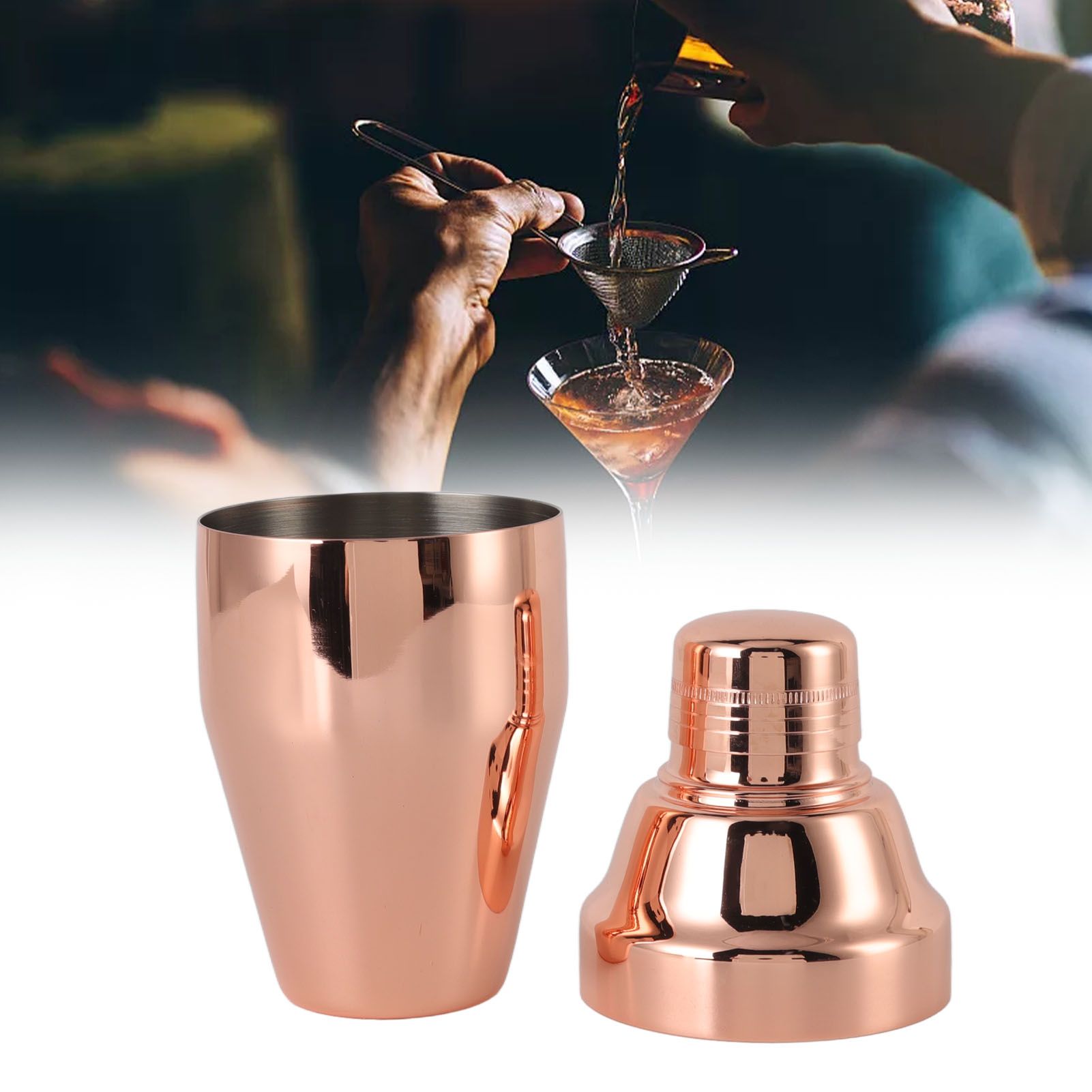 Cocktail Shaker 304 Stainless Steel Bar Shaker for Home Bartending Kit for view 11