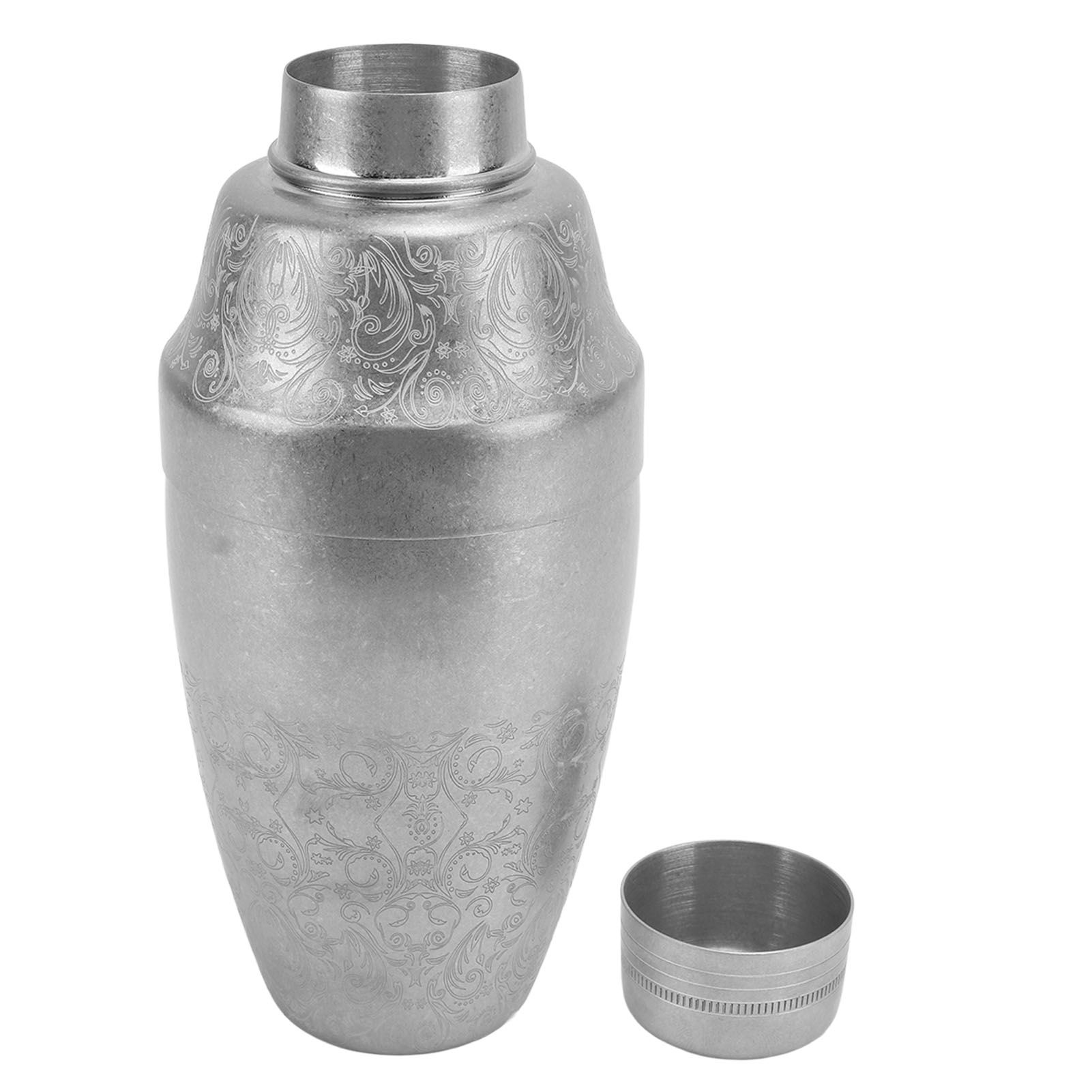 Cocktail Shaker 304 Stainless Steel Boston Shaker Mixer with Built in Strainer view 2