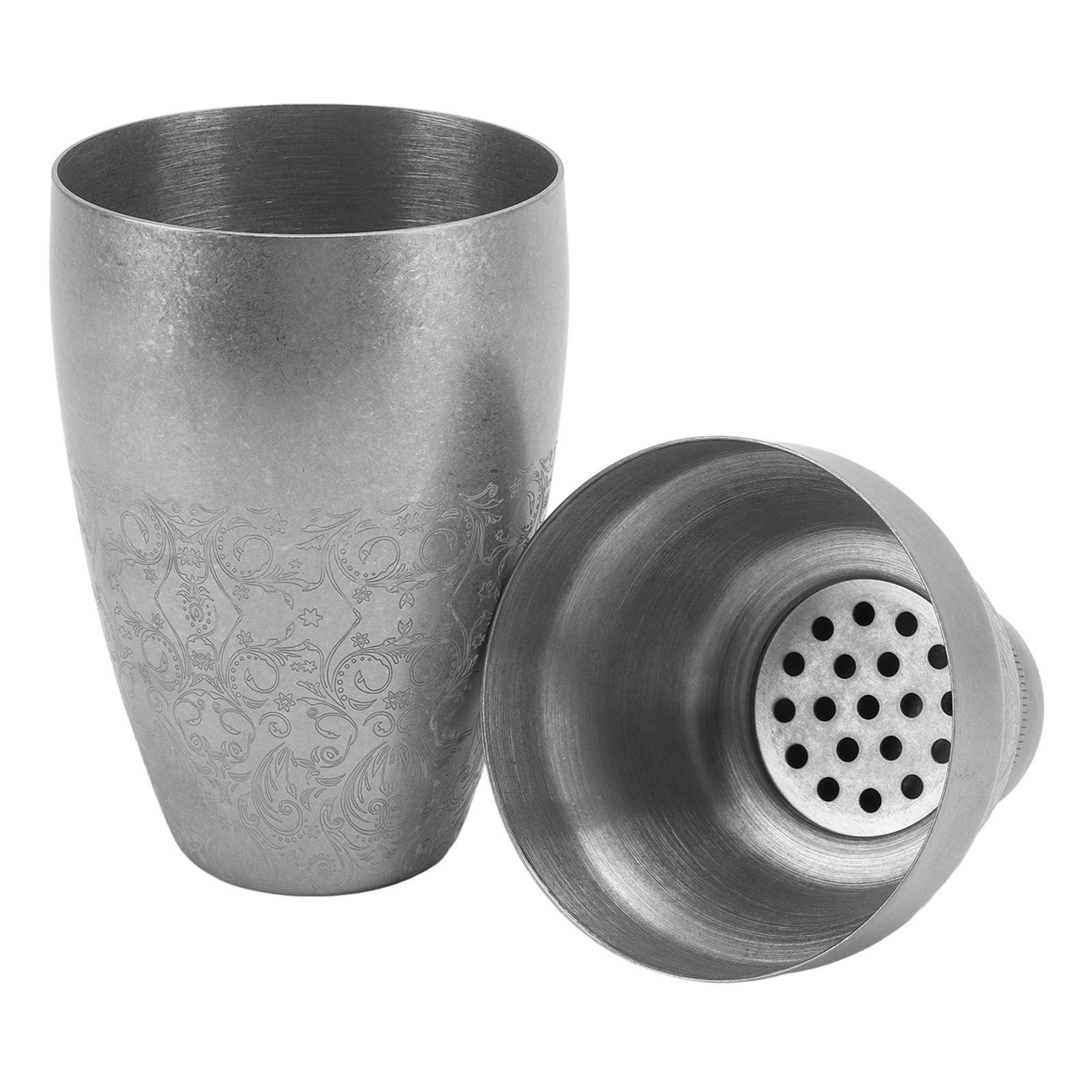 Cocktail Shaker 304 Stainless Steel Boston Shaker Mixer with Built in Strainer view 5