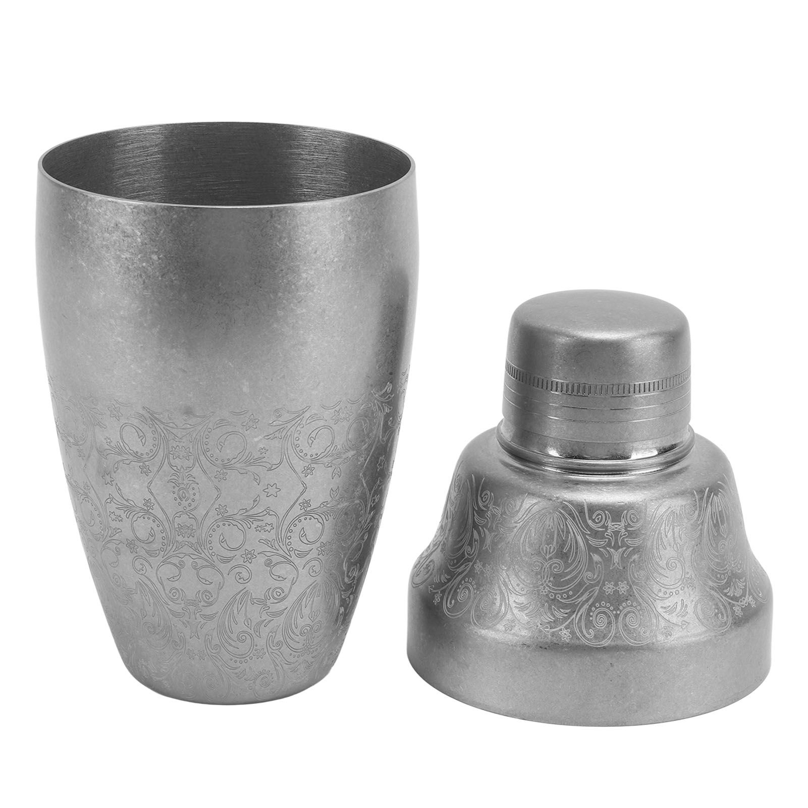 Cocktail Shaker 304 Stainless Steel Boston Shaker Mixer with Built in Strainer view 6