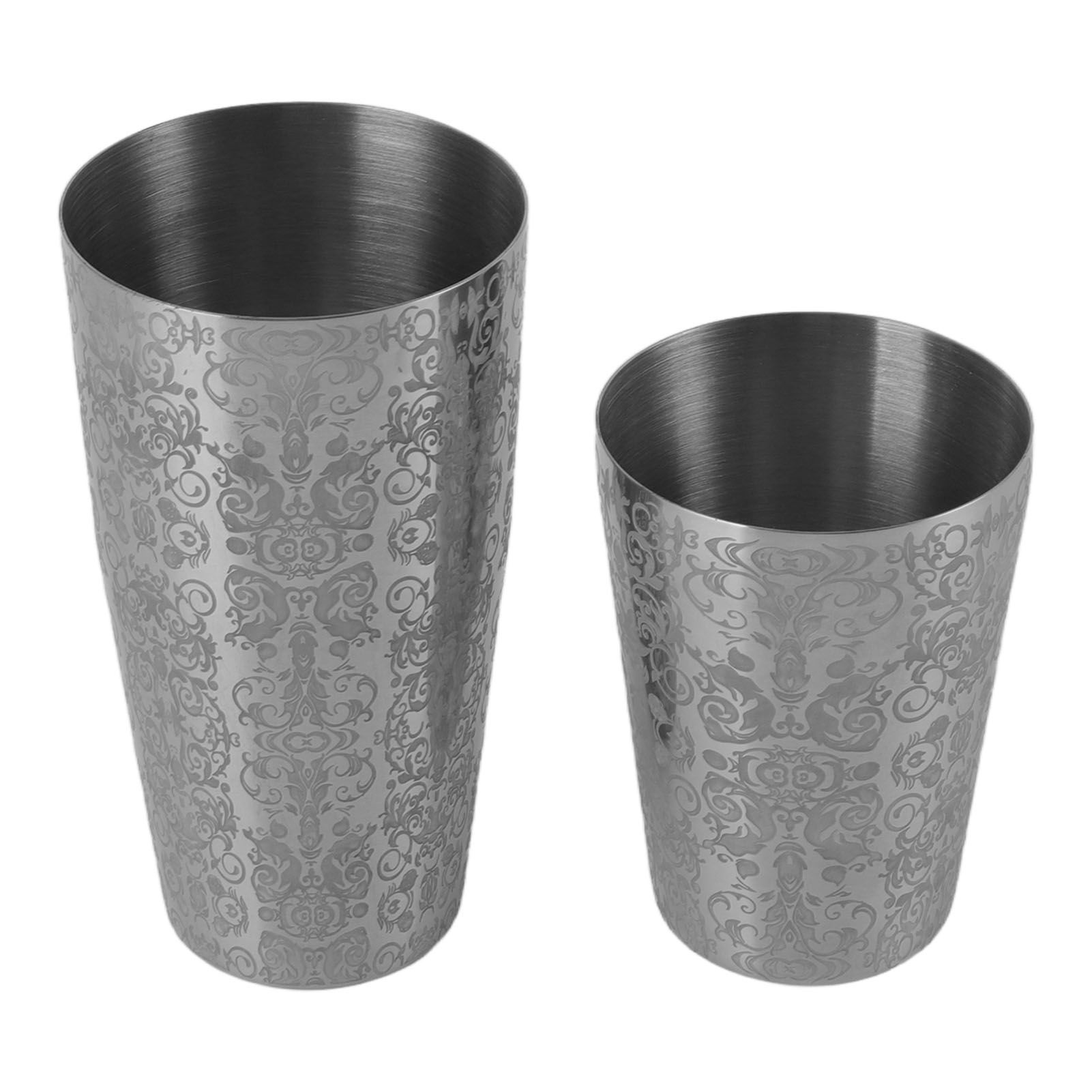 Stainless Steel Cocktail Shaker Engraved Martini Shaker Silver Japanese view 2