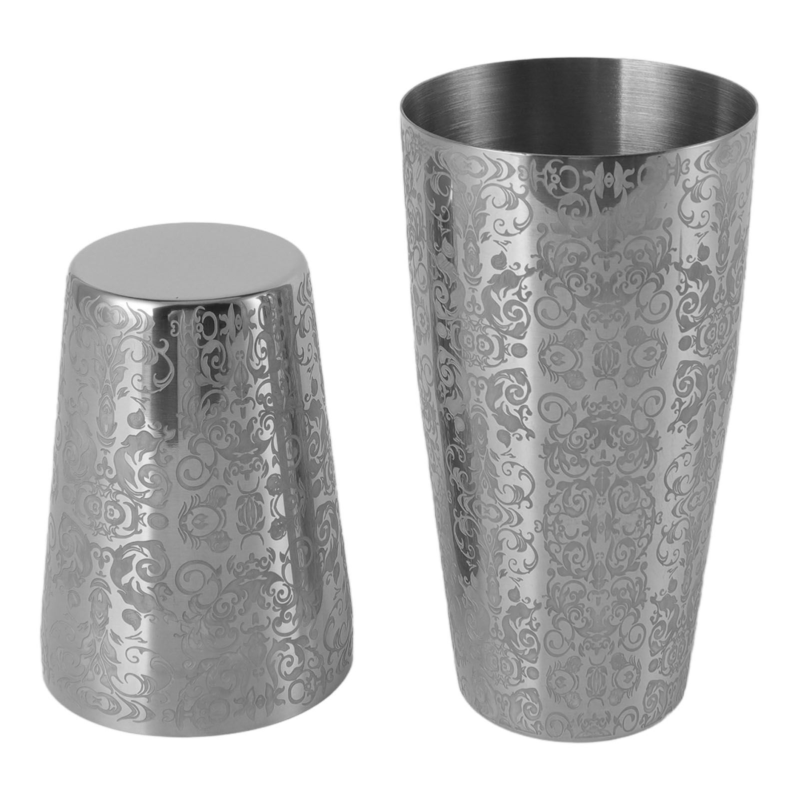 Stainless Steel Cocktail Shaker Engraved Martini Shaker Silver Japanese view 7