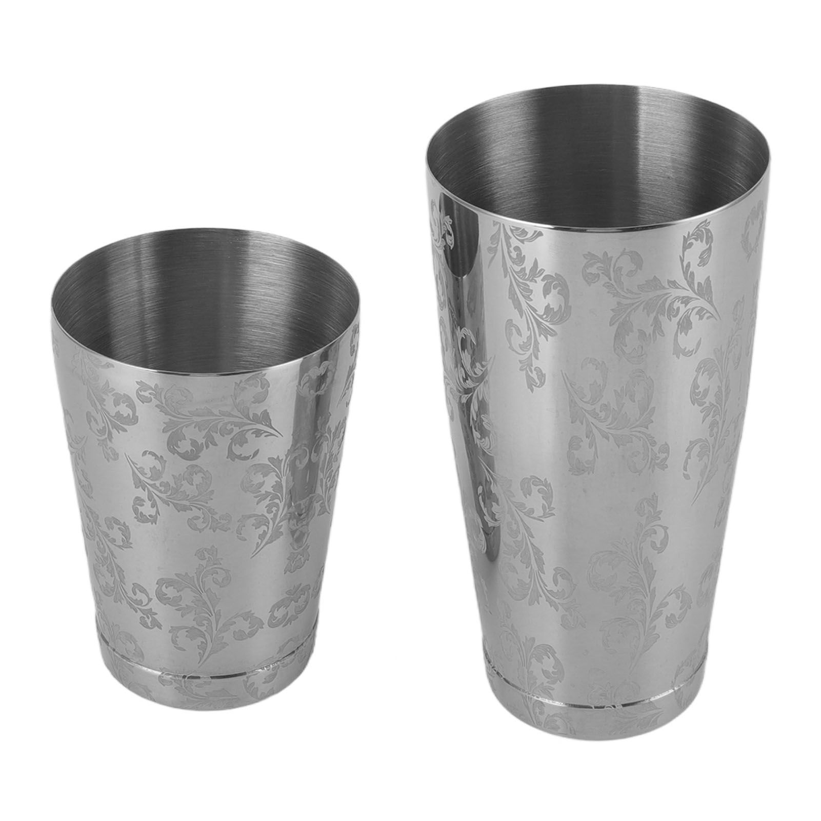 Stainless Steel Cocktail Shaker Engraved Martini Shaker Silver Japanese view 2