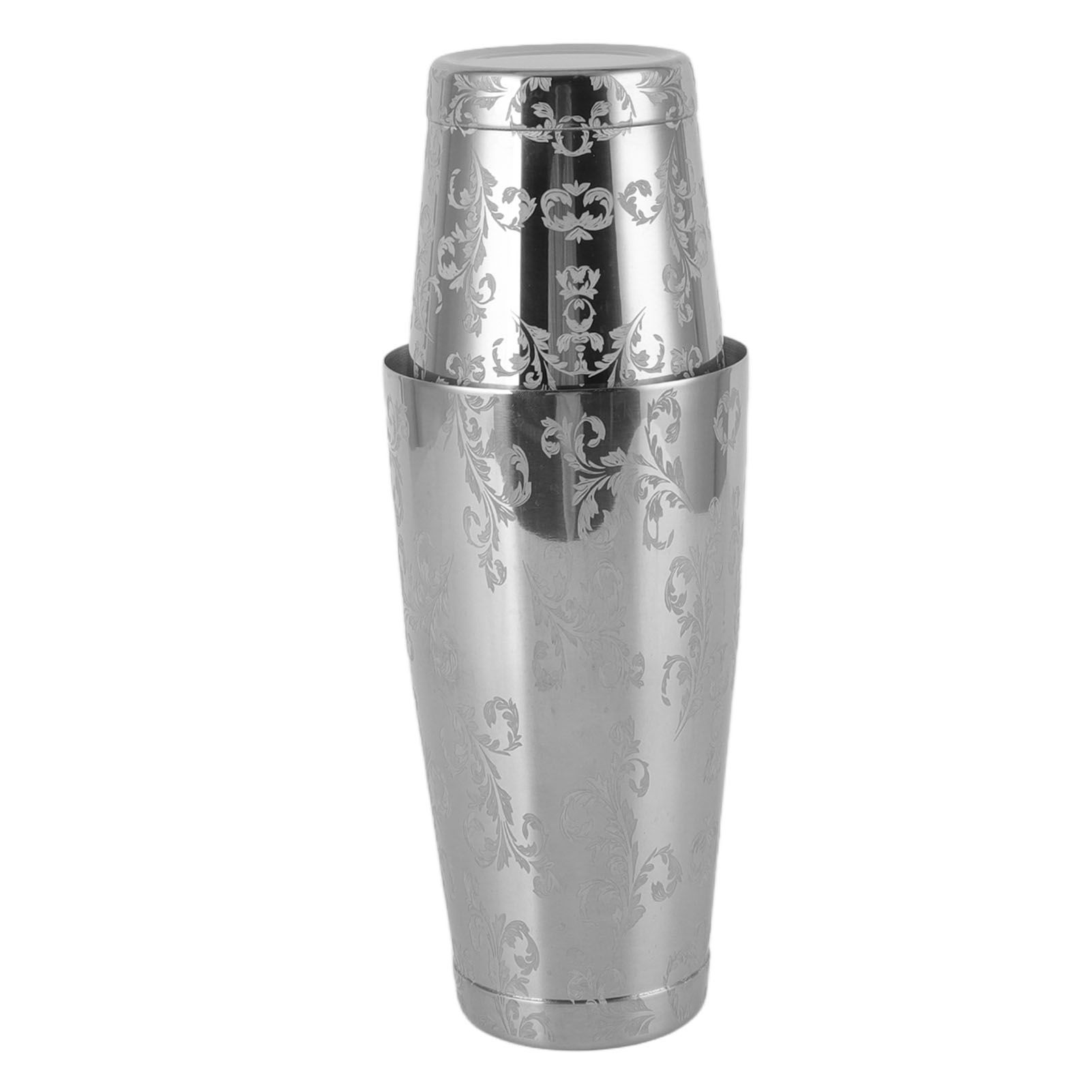 Stainless Steel Cocktail Shaker Engraved Martini Shaker Silver Japanese view 3
