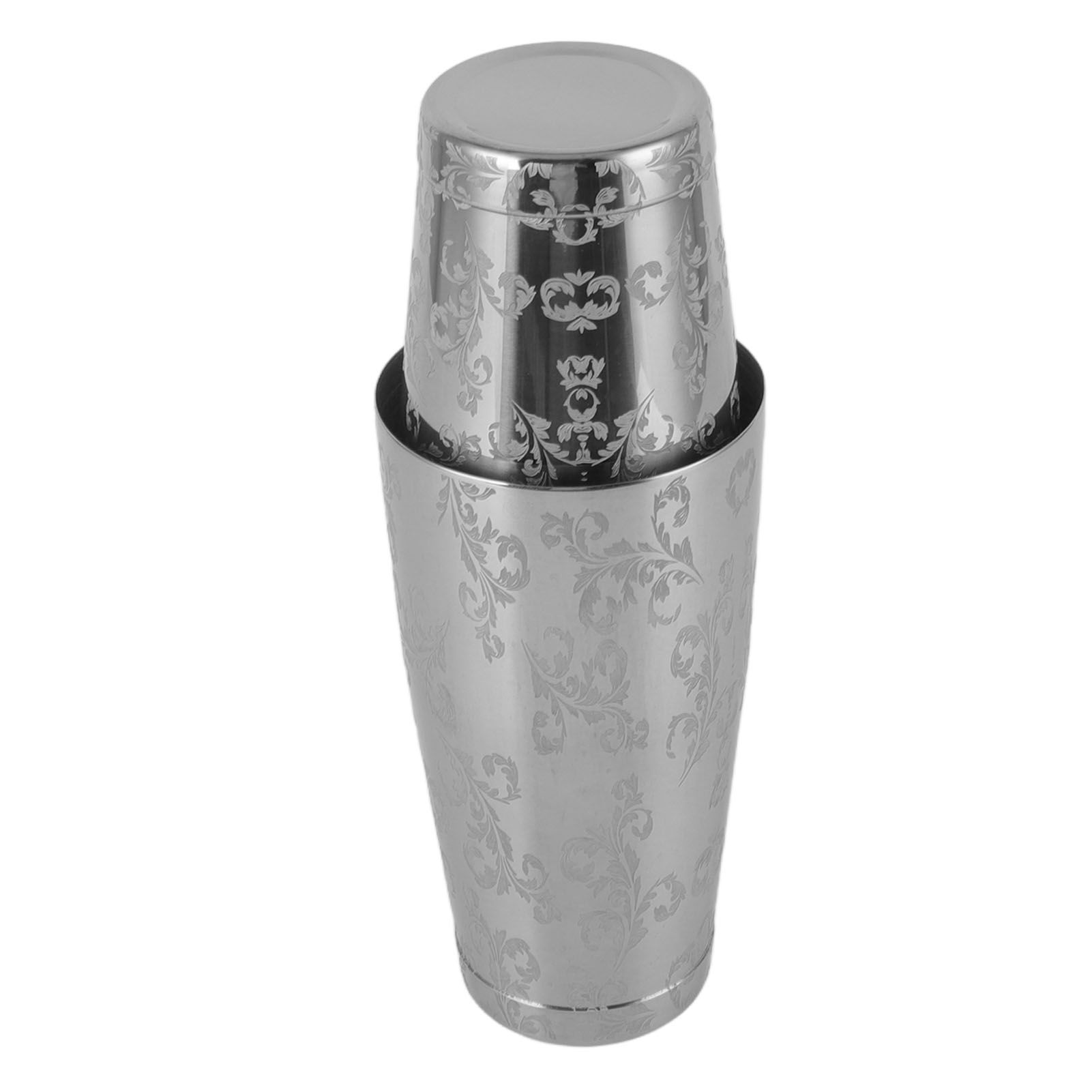 Stainless Steel Cocktail Shaker Engraved Martini Shaker Silver Japanese view 4