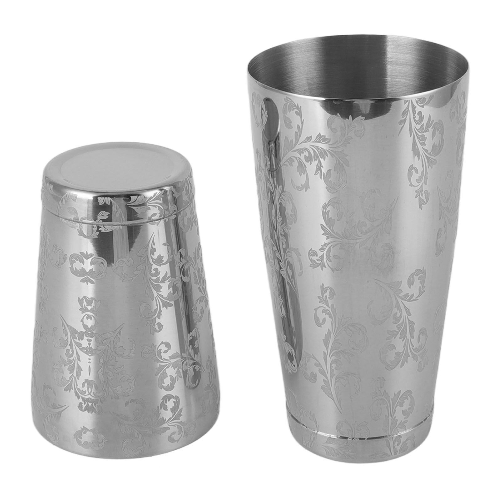 Stainless Steel Cocktail Shaker Engraved Martini Shaker Silver Japanese view 5