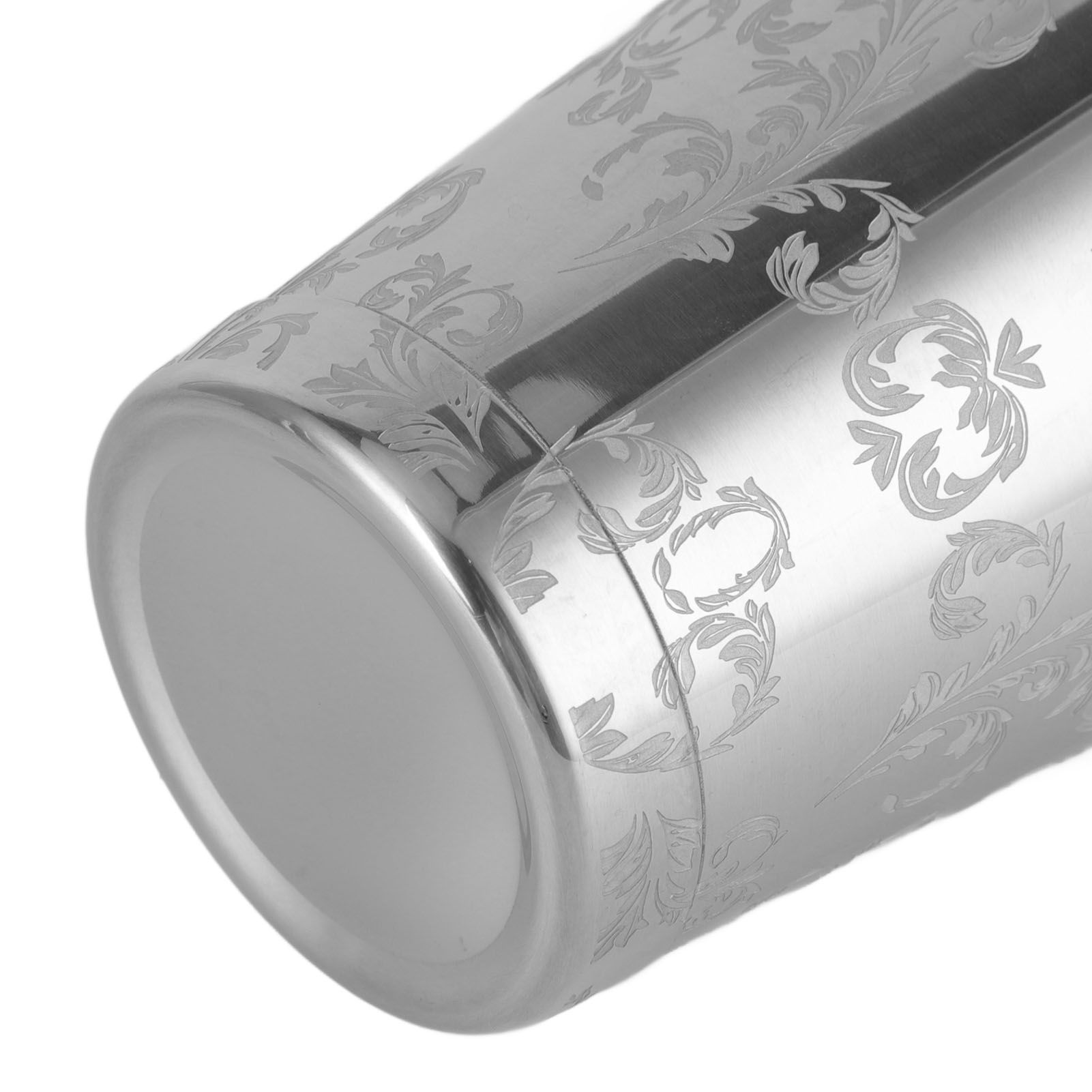 Stainless Steel Cocktail Shaker Engraved Martini Shaker Silver Japanese view 14