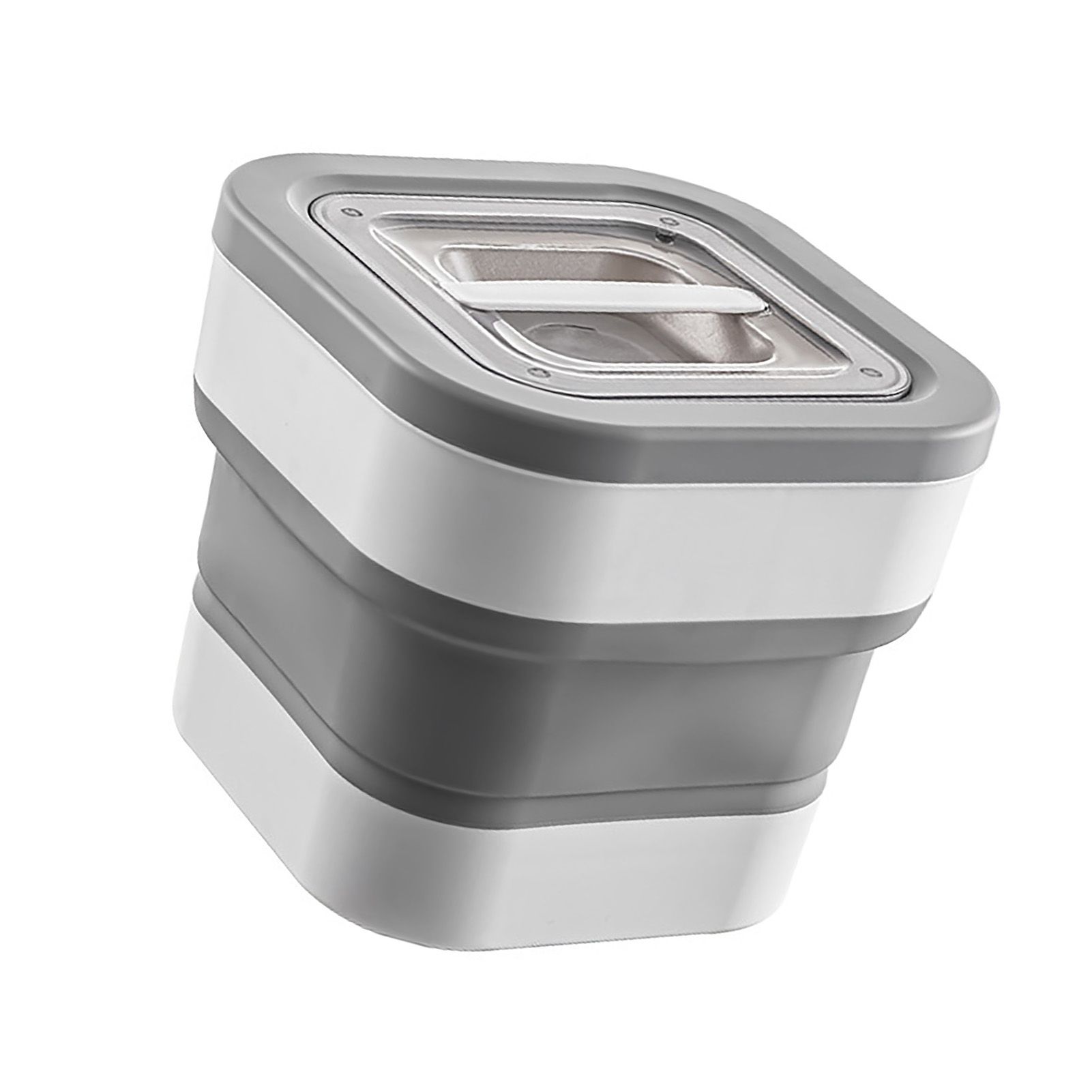 Rice Food Storage Containers Collapsible Dog Pet Cat Food Flour Storage Bin view 2