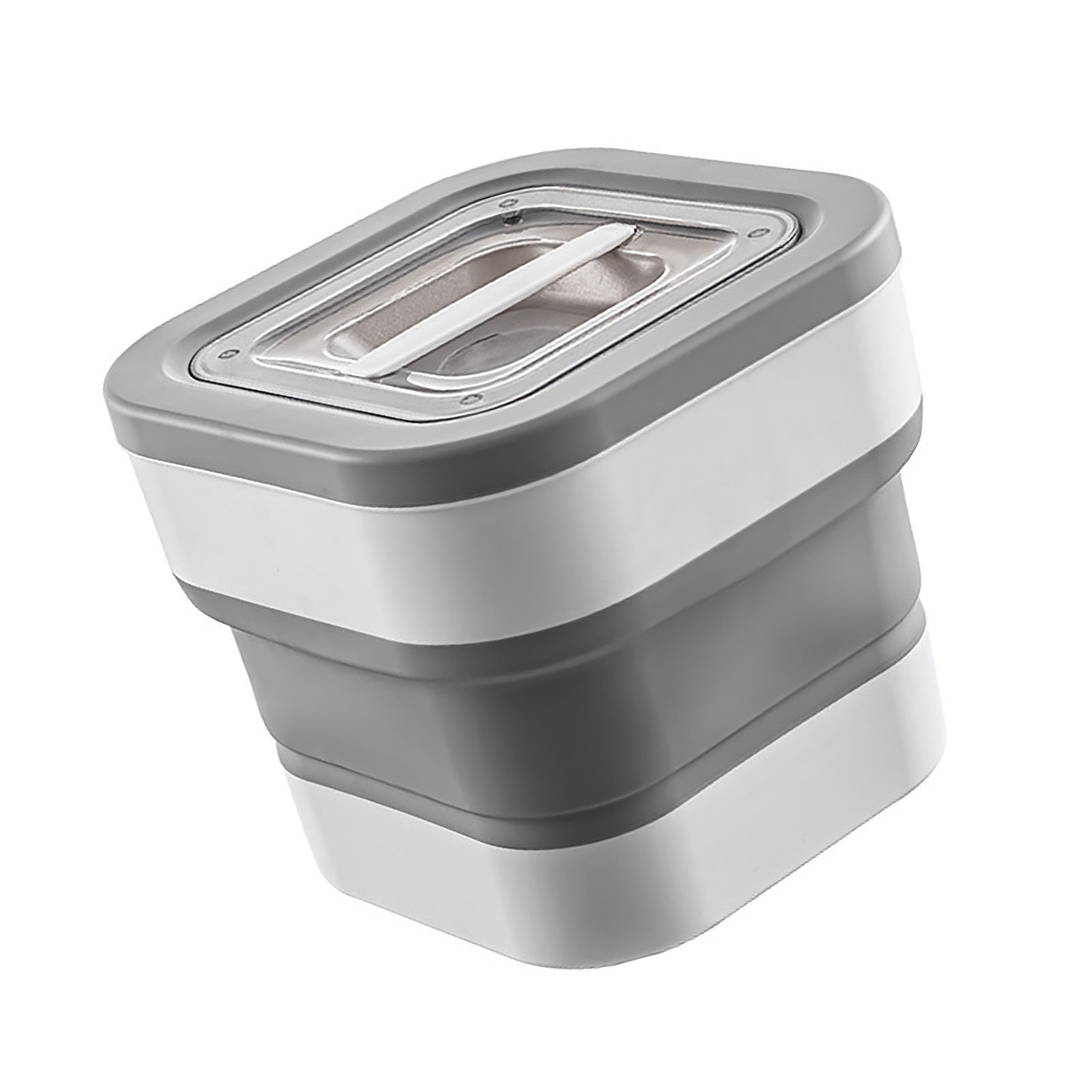 Rice Food Storage Containers Collapsible Dog Pet Cat Food Flour Storage Bin view 3
